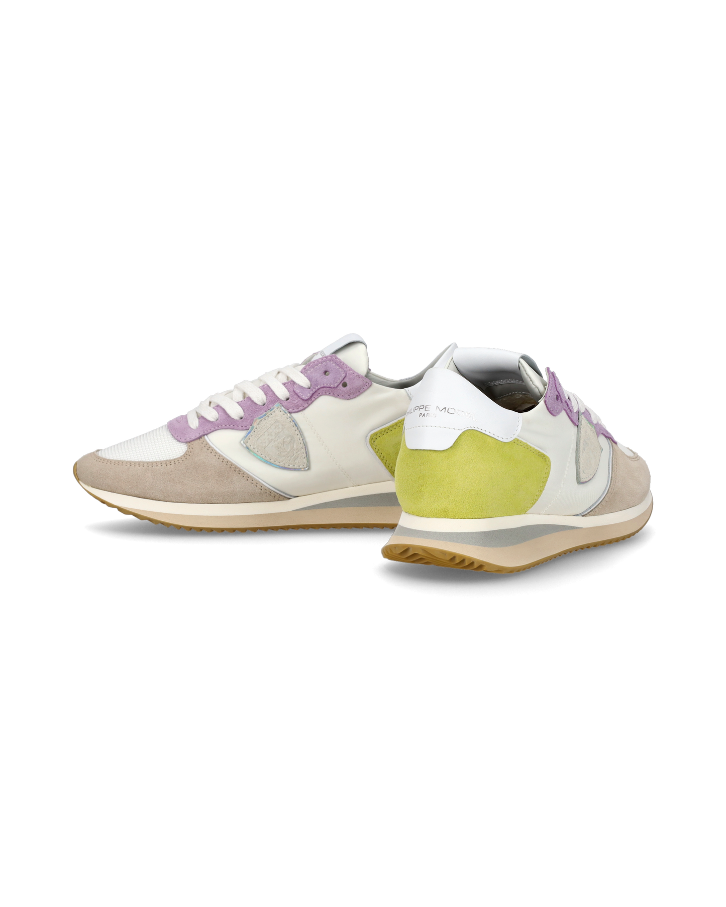 Sneaker casual Trpx da donna in nylon e pelle - Bianco e viola