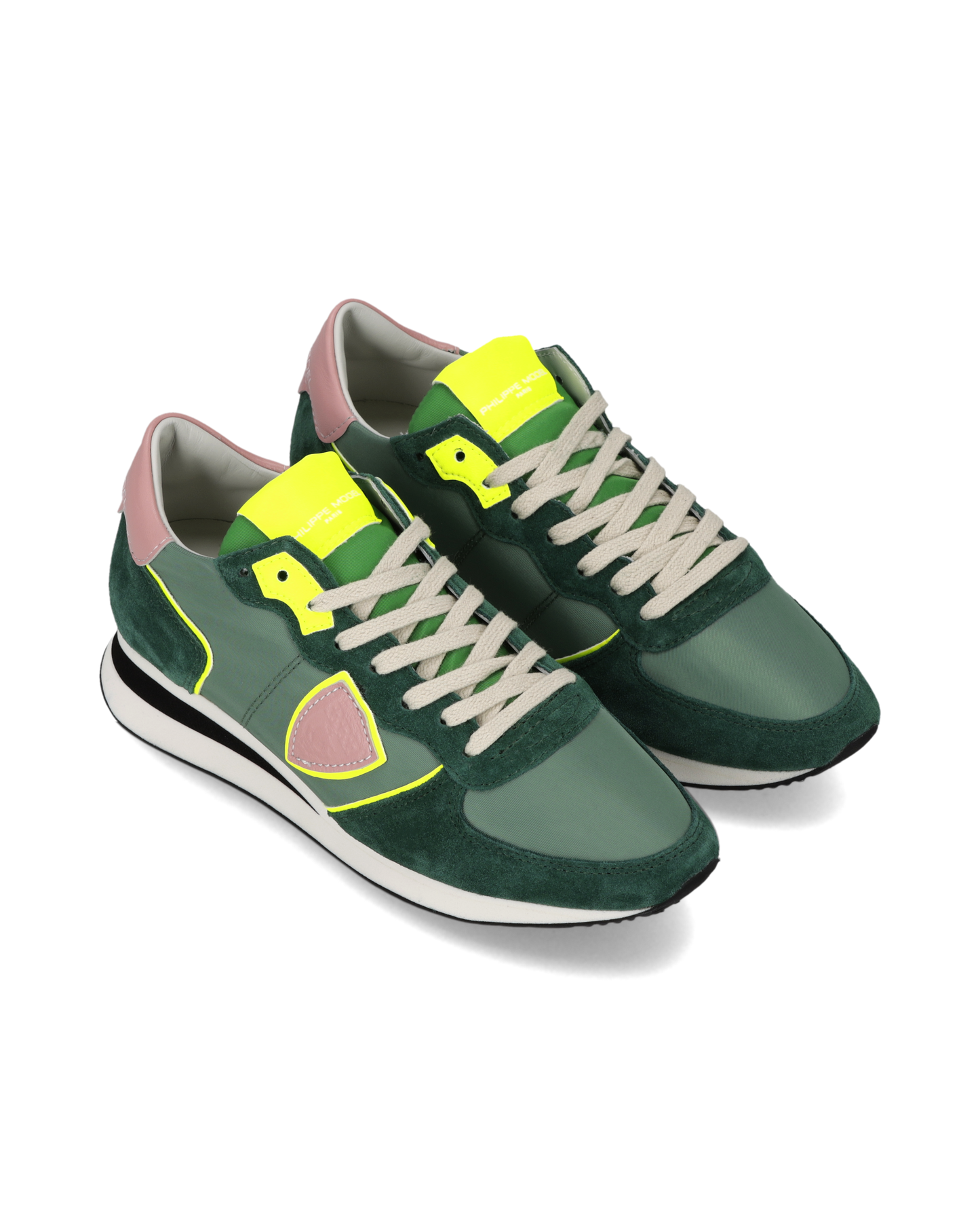Sneakers Trpx Donna, Verde Bosco Rosa Giallo Fluo