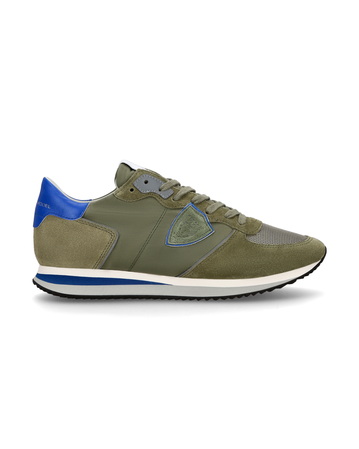 Sneaker casual Trpx da uomo in nylon e pelle - Blu e verde