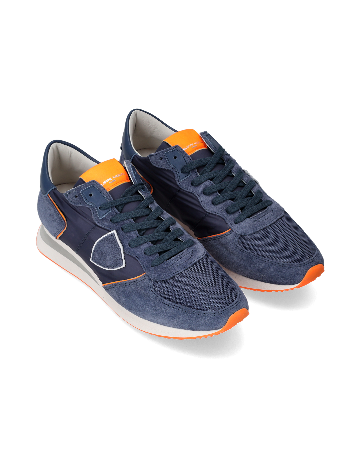 Sneakers Trpx da Uomo Blu e Arancioni in Tessuto Tecnico