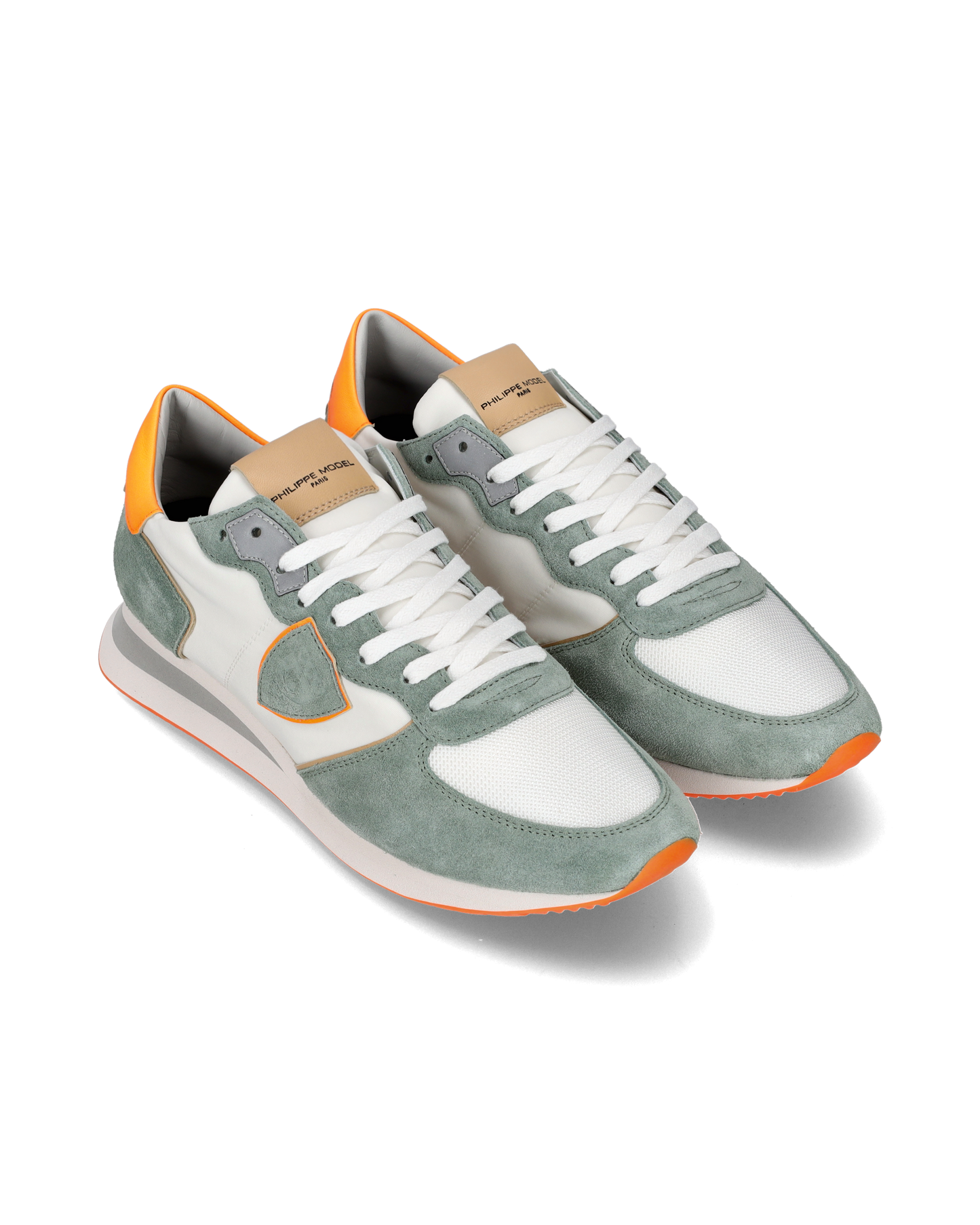 Sneaker bassa Trpx uomo - bianco, verde e arancio