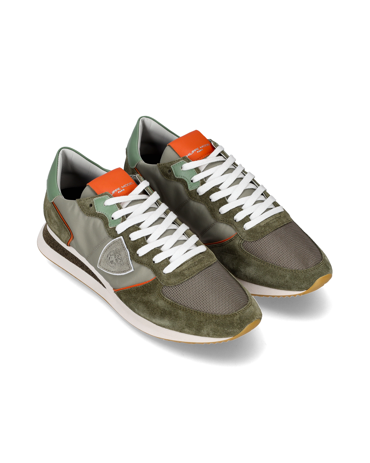 Sneaker bassa Trpx uomo - verde e arancio