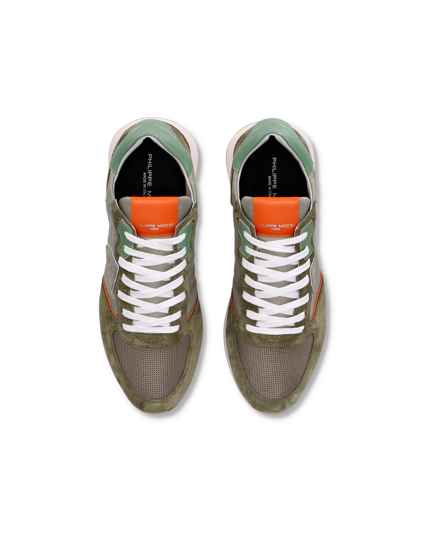 Sneaker bassa Trpx uomo - verde e arancio