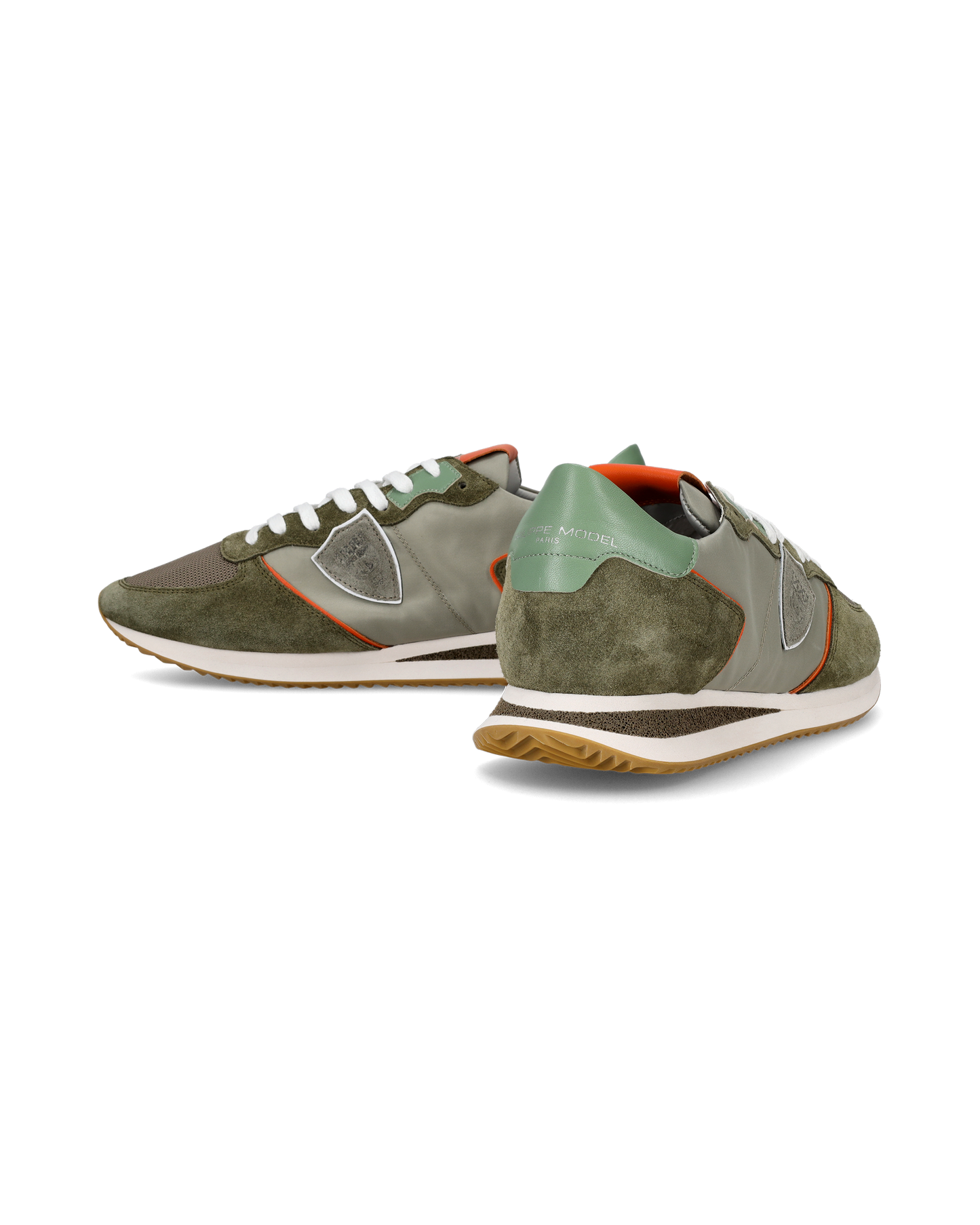 Sneaker bassa Trpx uomo - verde e arancio