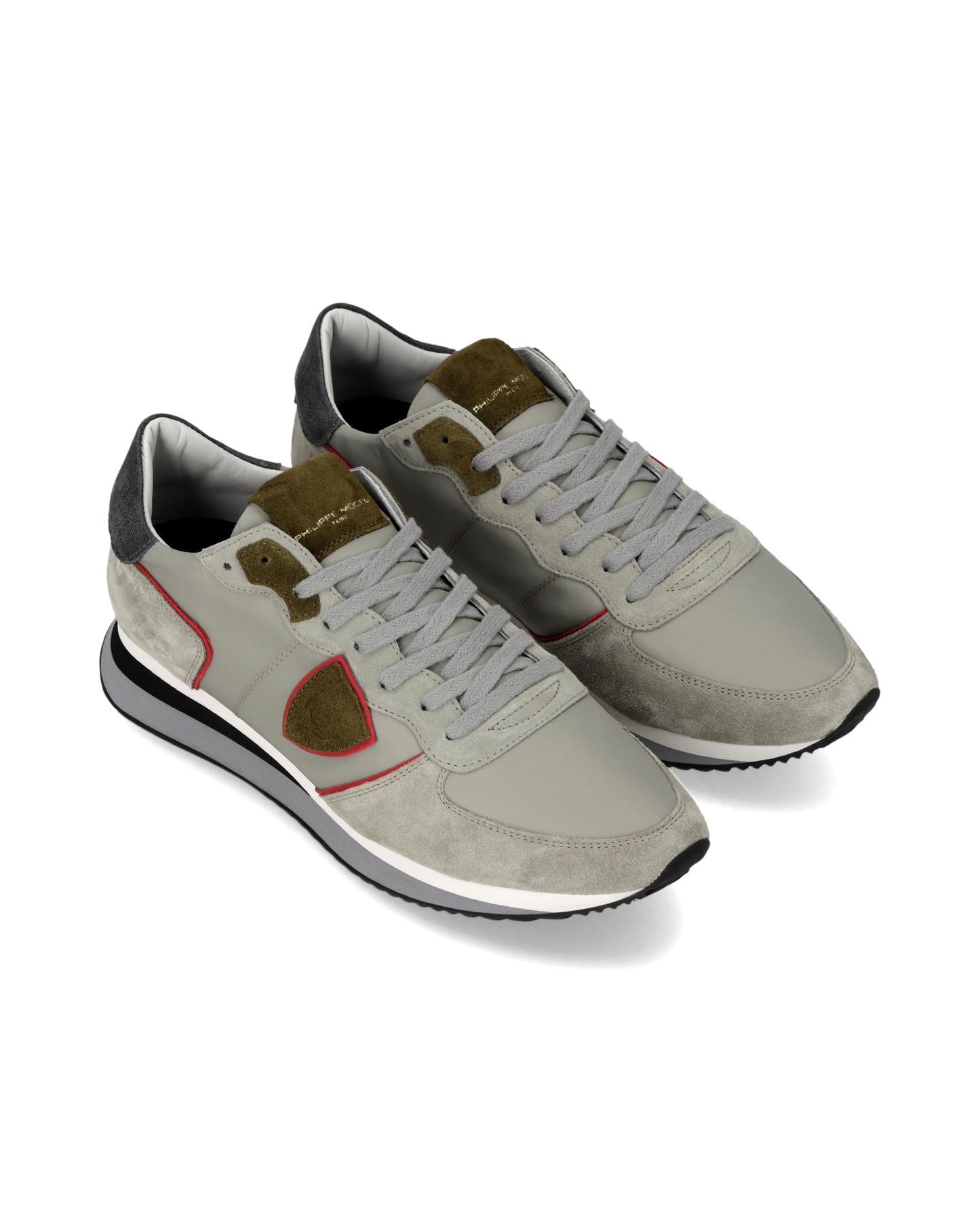 Sneakers Trpx Uomo, Grigio Verde Militare Rosso