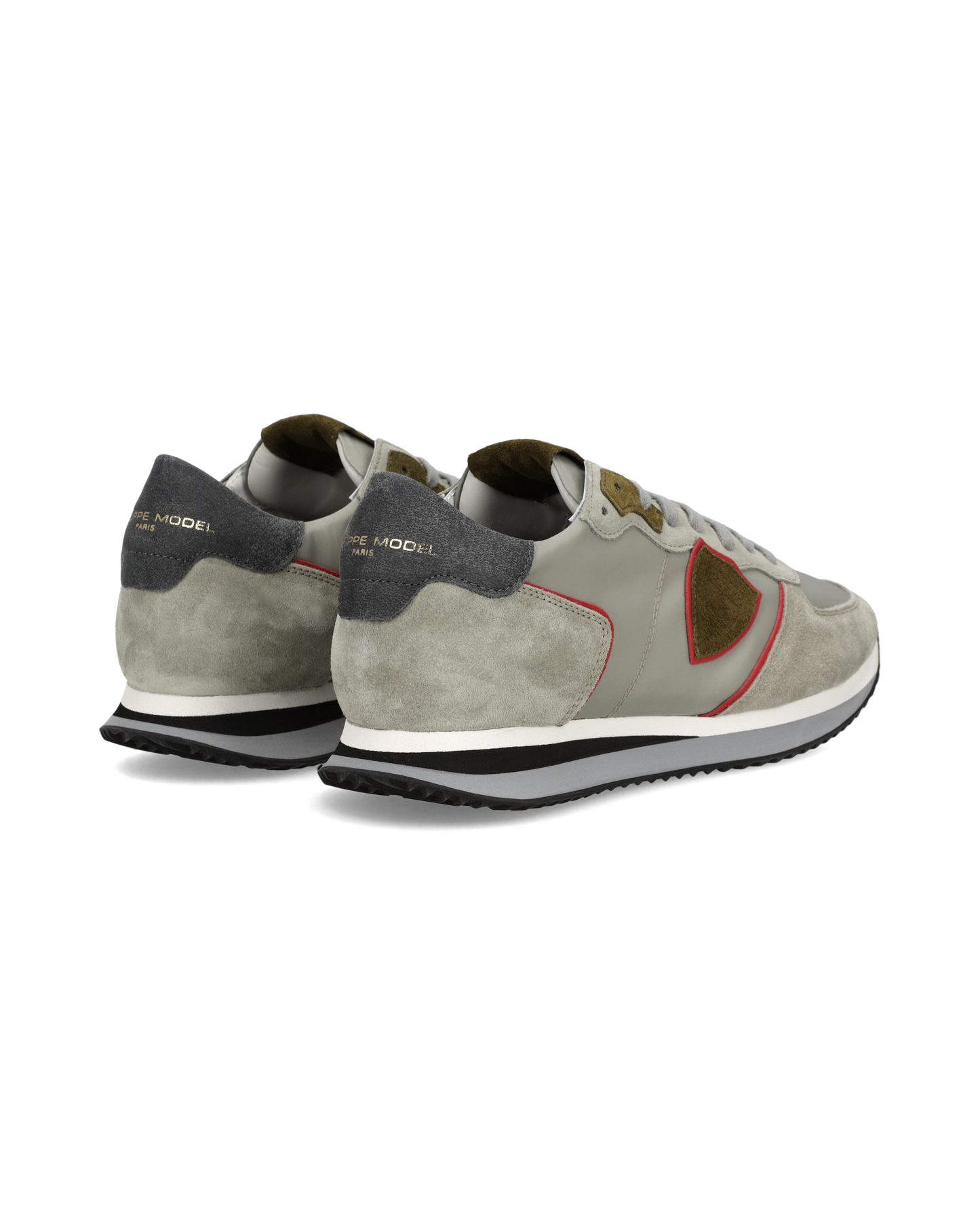Sneakers Trpx Uomo, Grigio Verde Militare Rosso