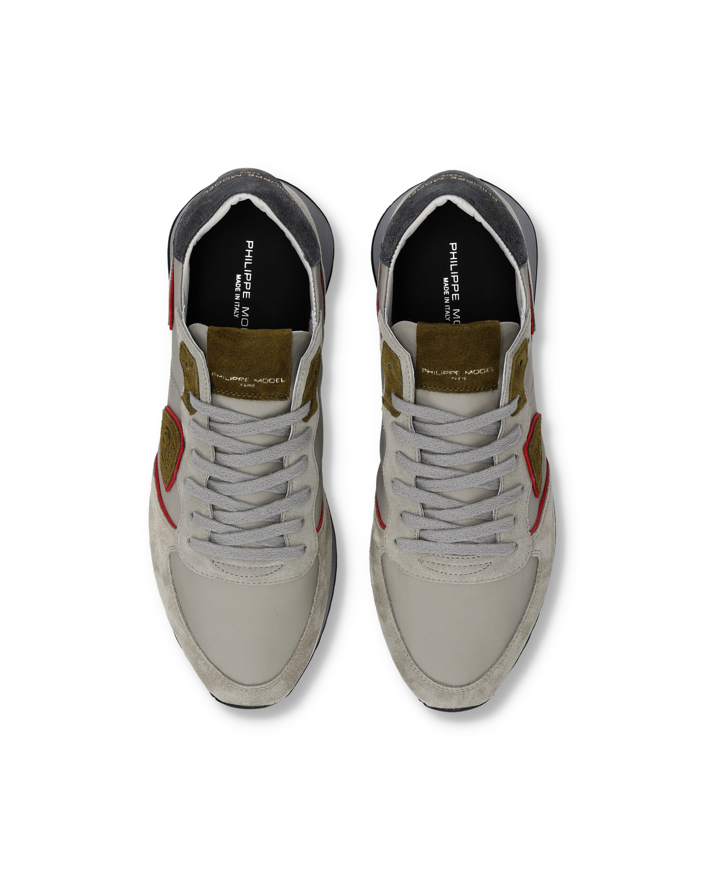 Sneakers Trpx Uomo, Grigio Verde Militare Rosso