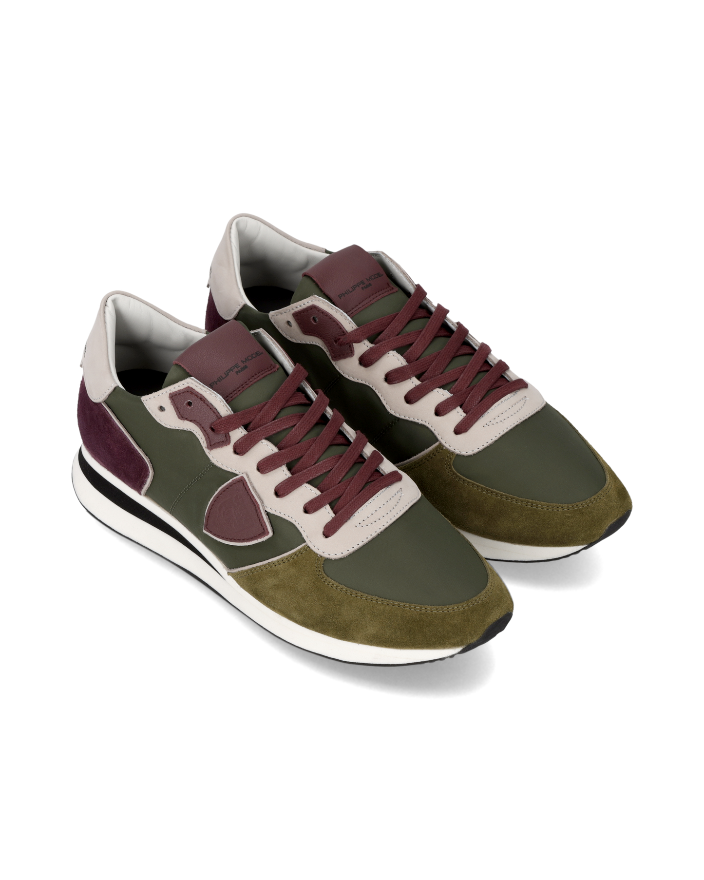 Sneakers Trpx Men, Military Green Burgundy