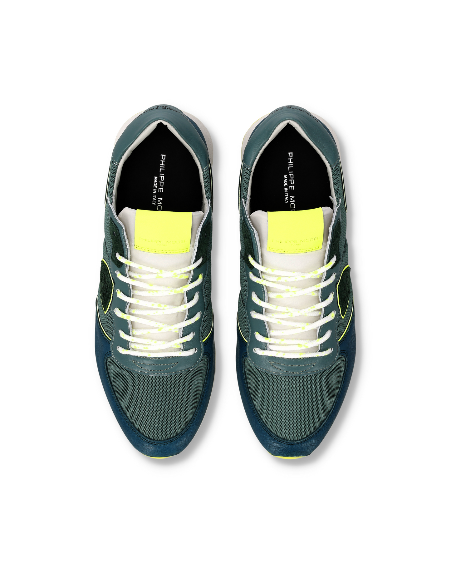 Sneakers Trpx Uomo, Verde Ottanio Giallo Fluo
