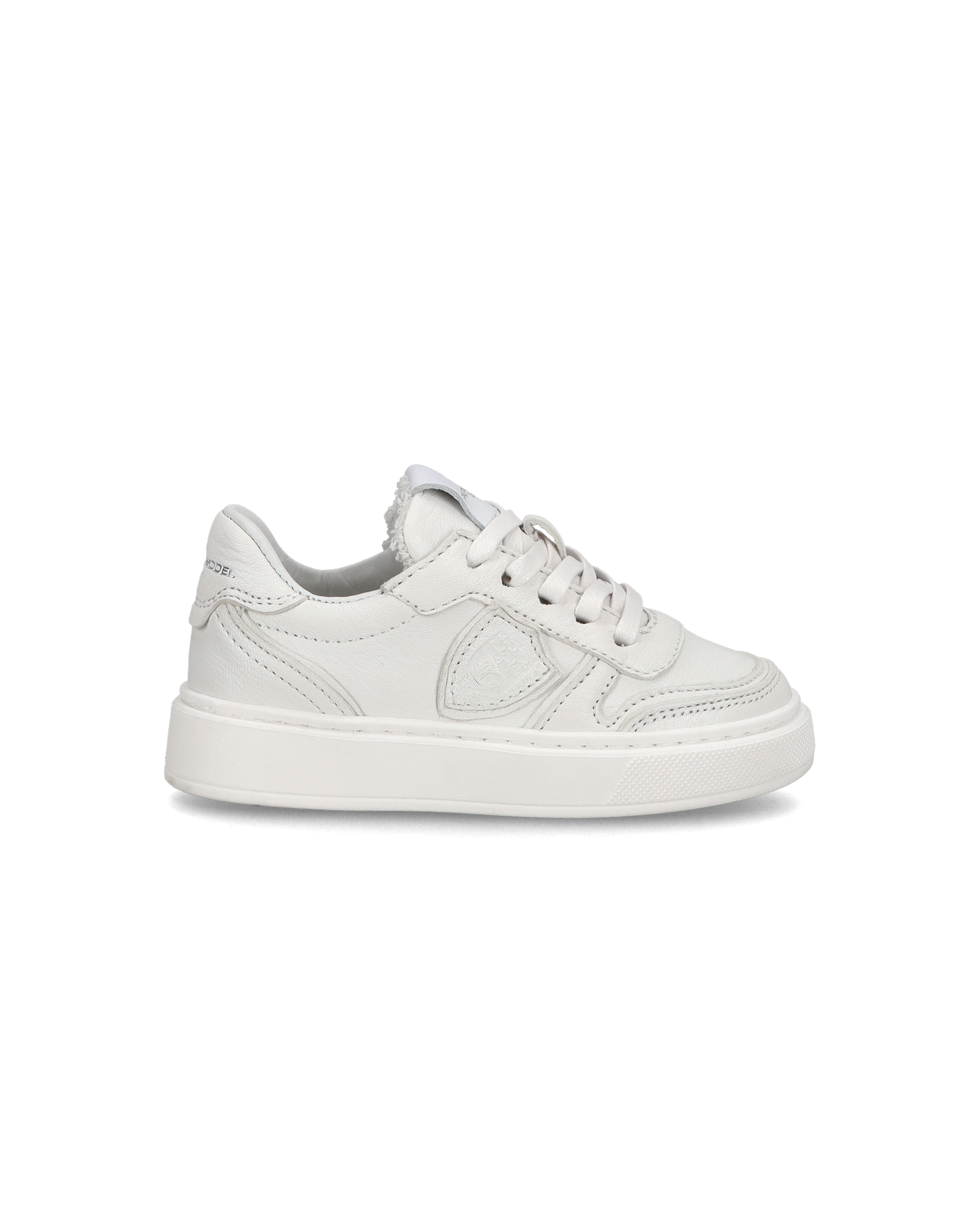 Baskets basses Nice en cuir Baby, Blanc