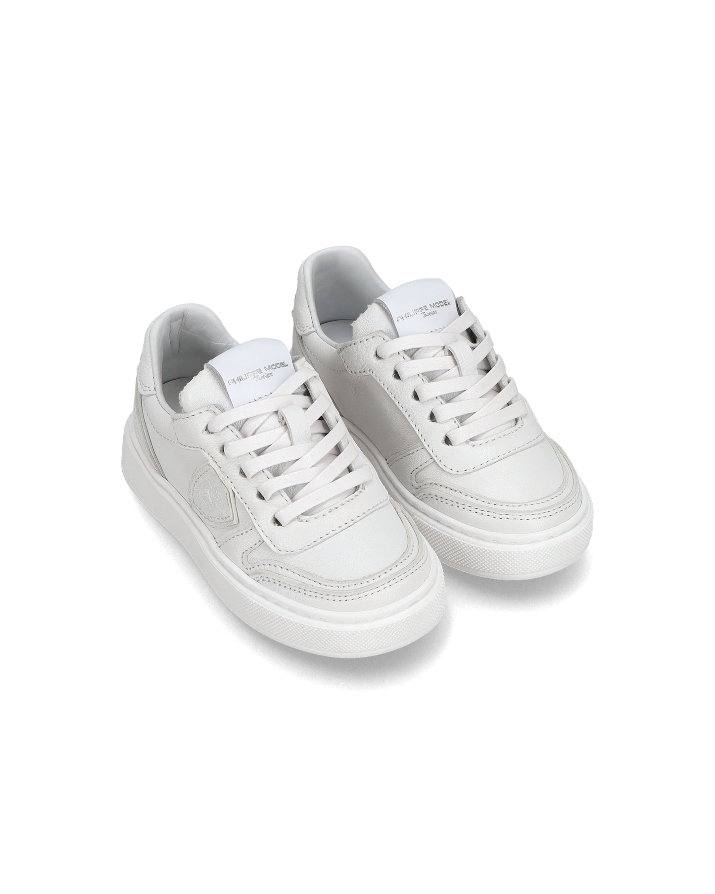 Baskets basses Nice en cuir Baby, Blanc