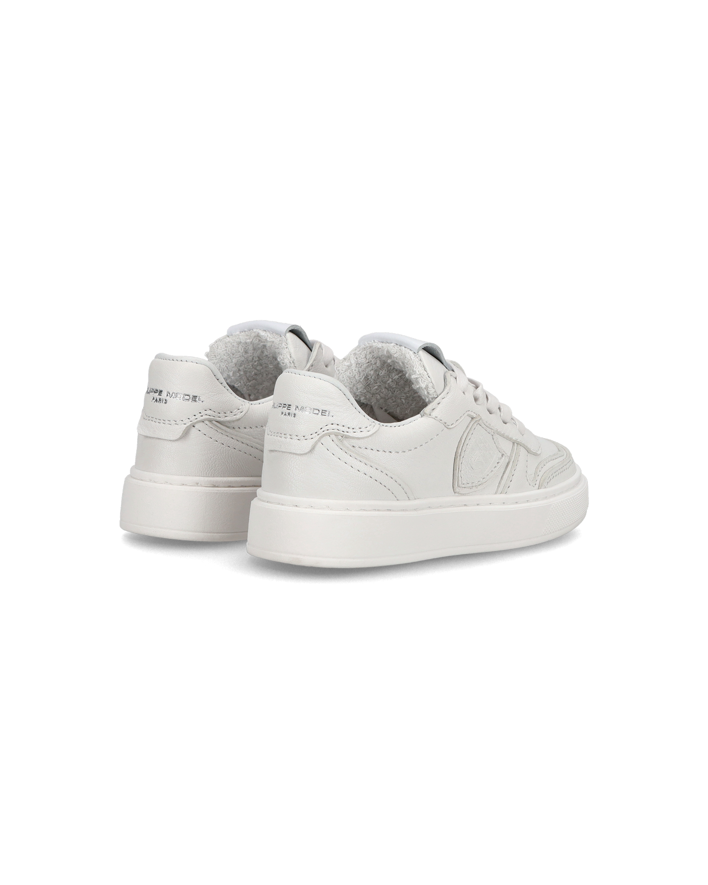 Baby Nice Low-Top Sneakers in Leather, White