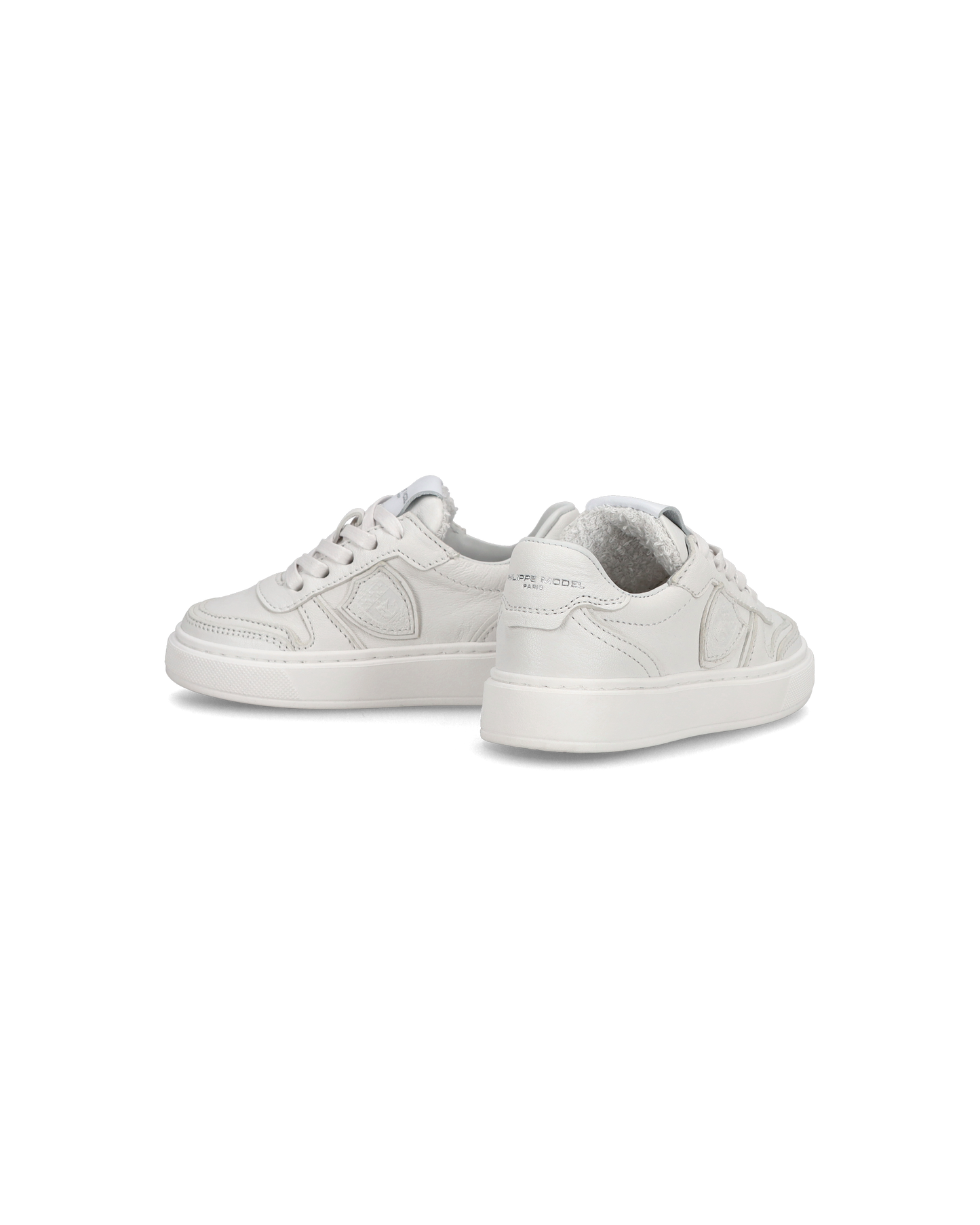 Baby Nice Low-Top Sneakers in Leather, White