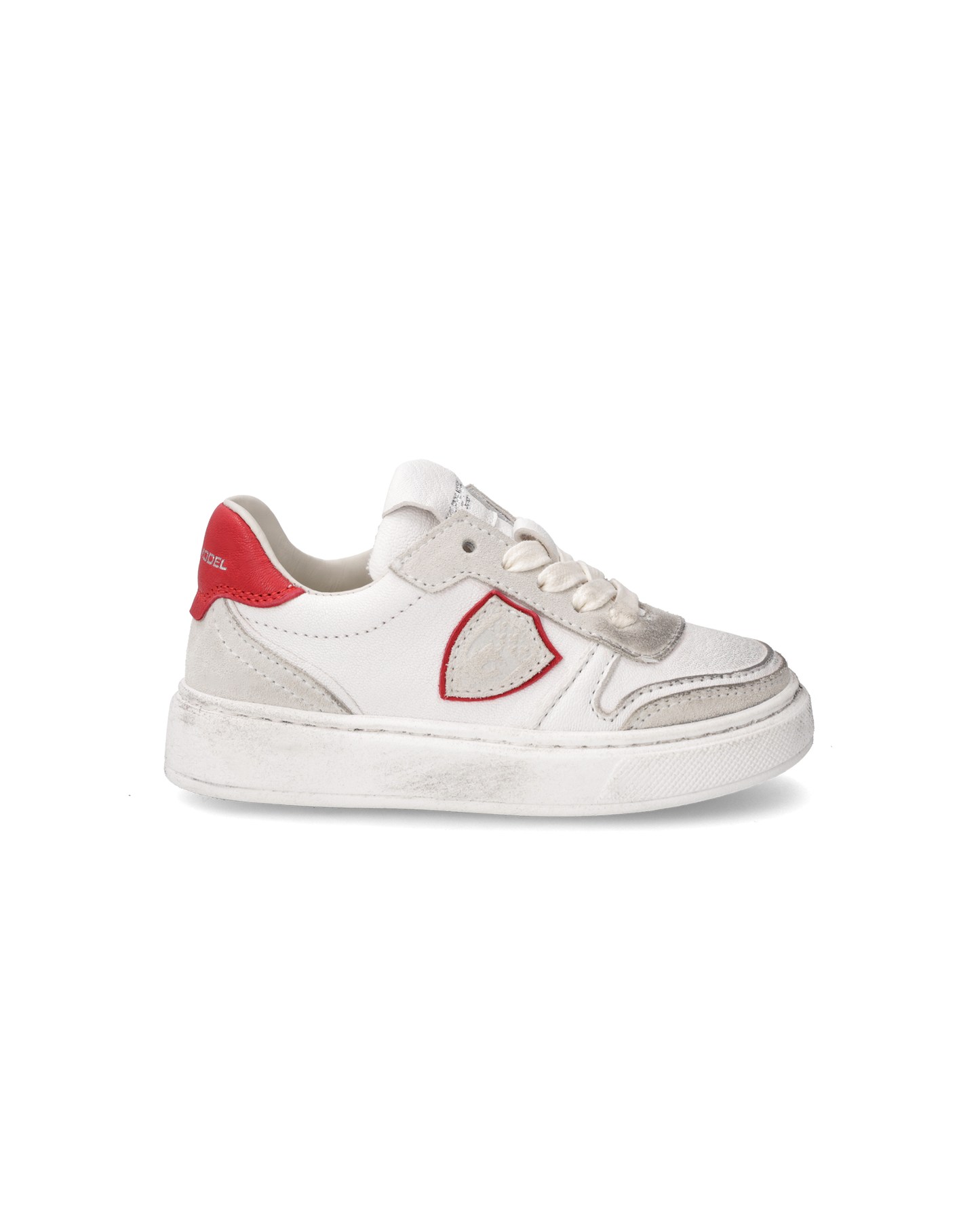 Sneakers Nice Kids, Bianco e Rosso