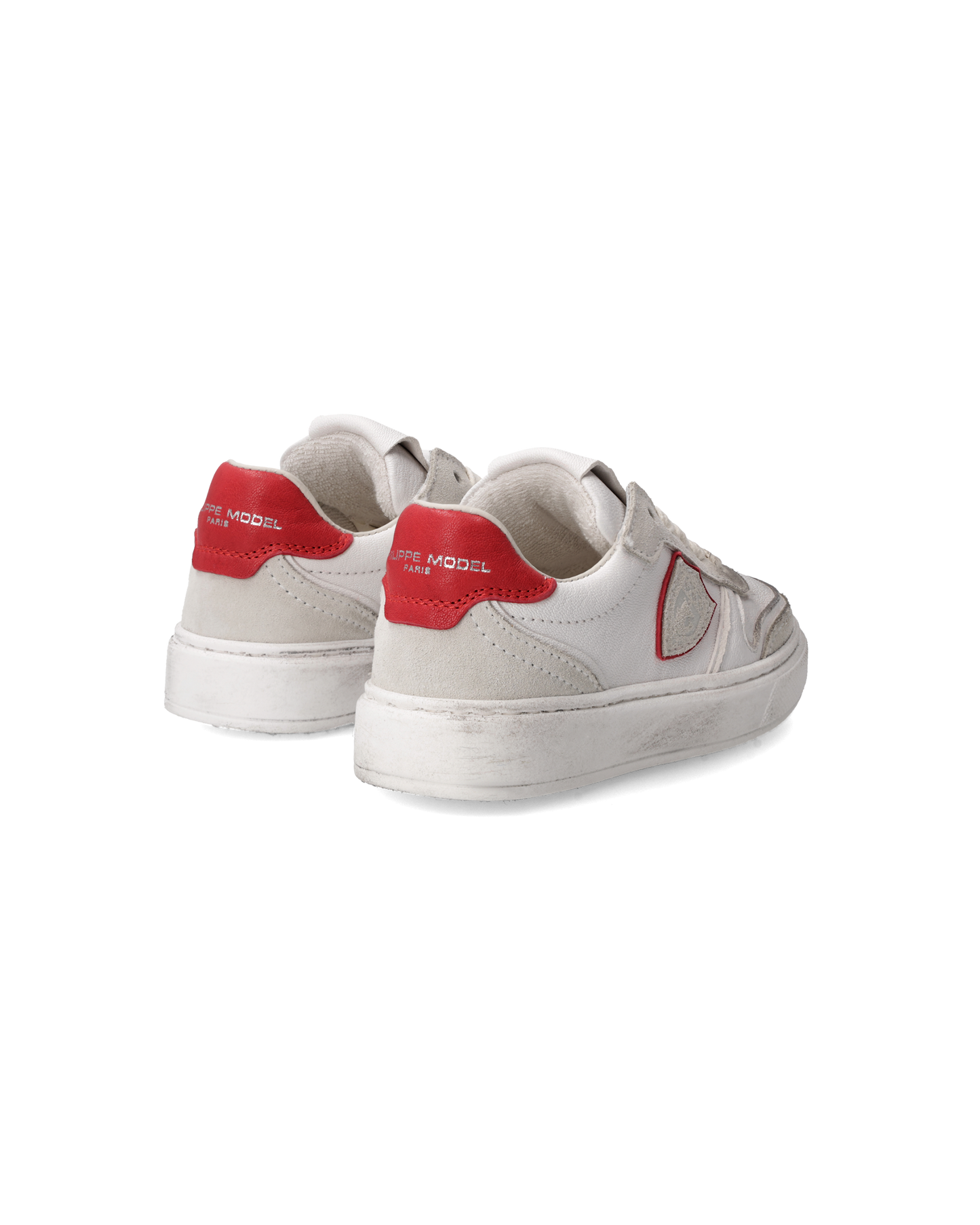 Sneakers Nice Kids, Bianco e Rosso