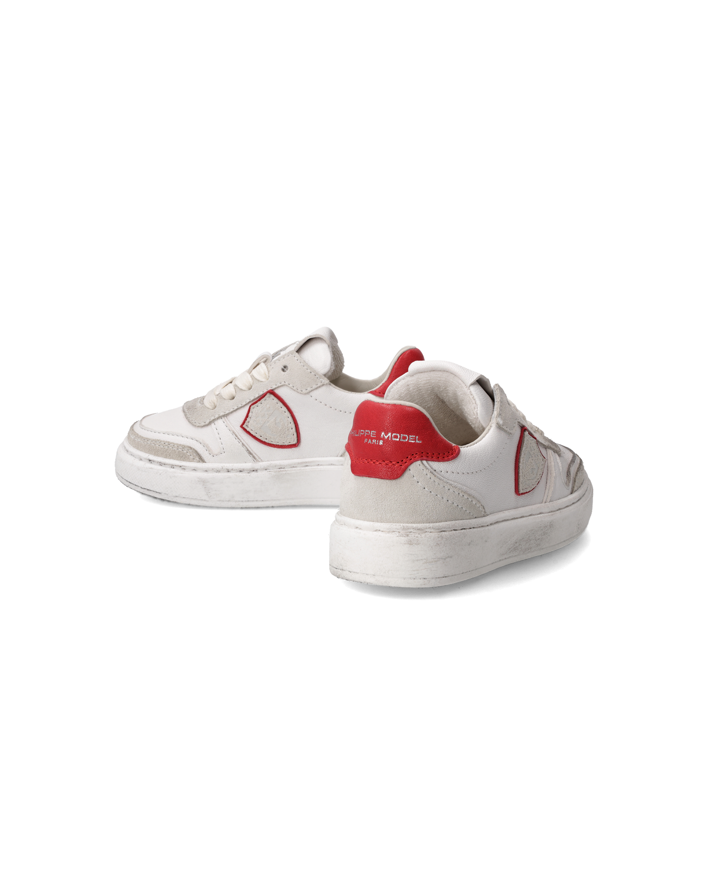 Sneakers Nice Kids, Bianco e Rosso