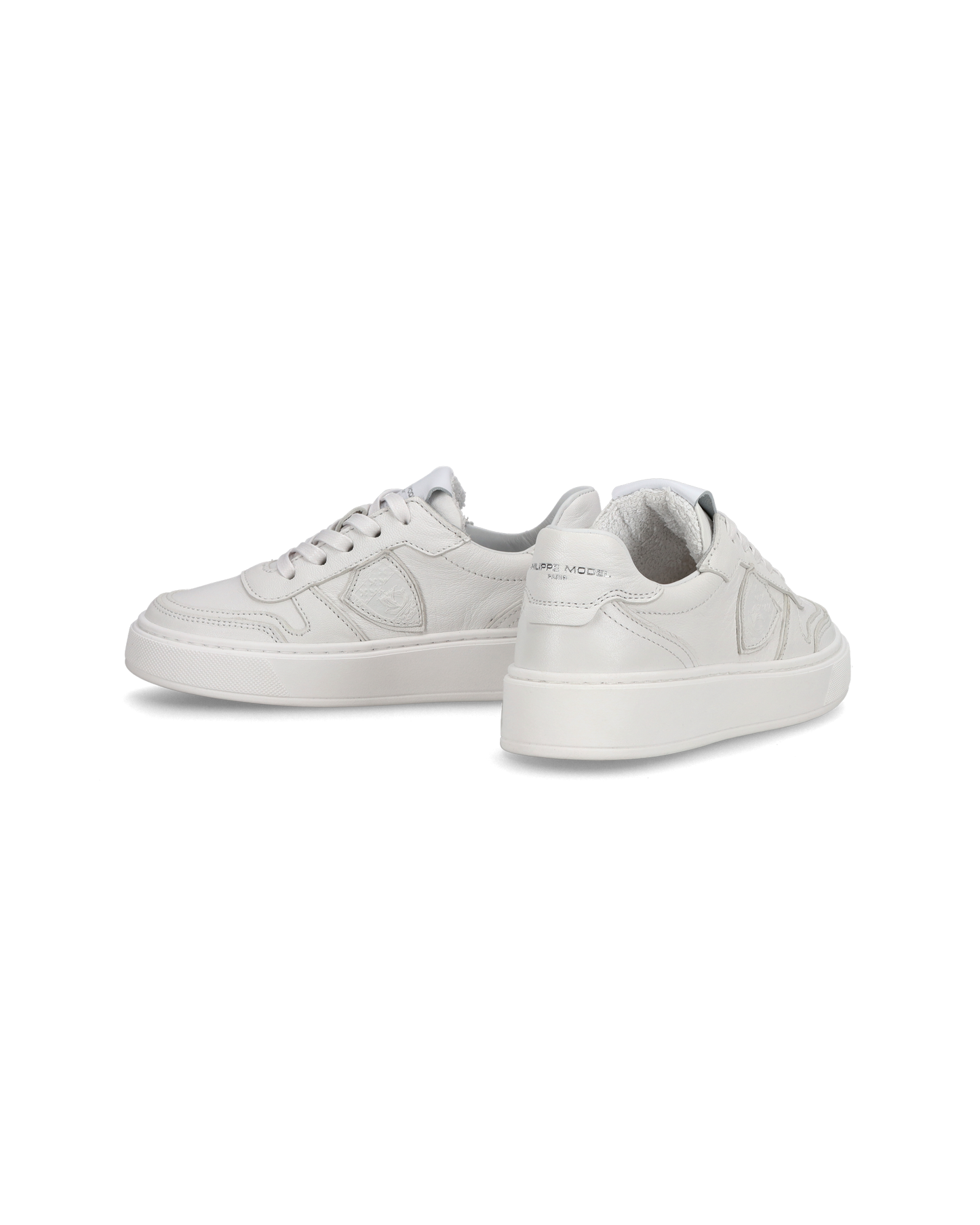 Sneakers basse Junior Nice in pelle, Bianco