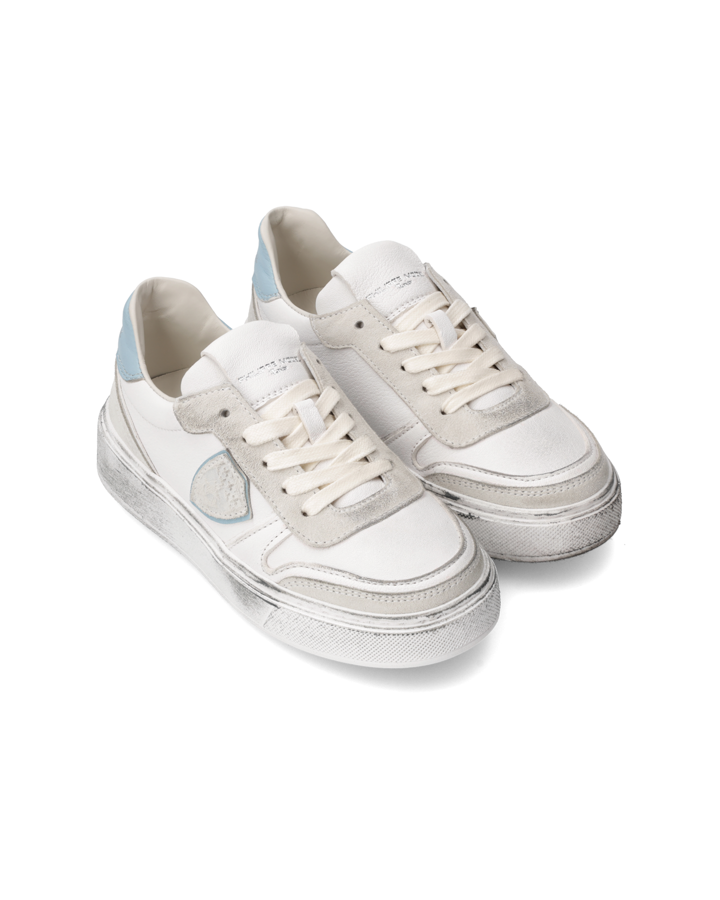 Sneakers Nice Kids, Bianco e Turchese