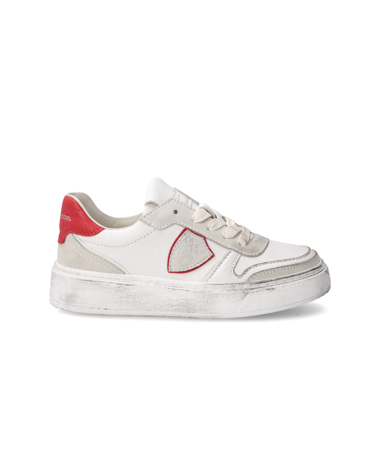 Sneakers Nice Kids, Bianco e Rosso