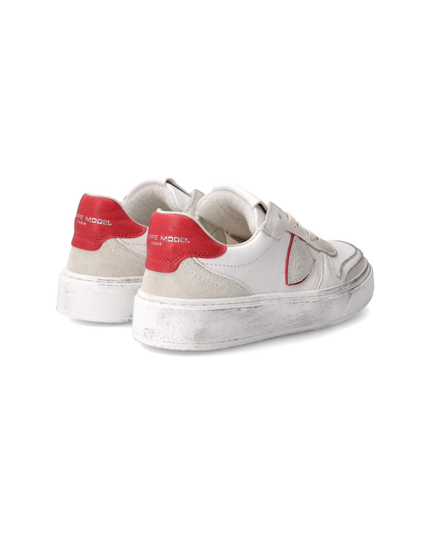 Sneakers Nice Kids, Bianco e Rosso