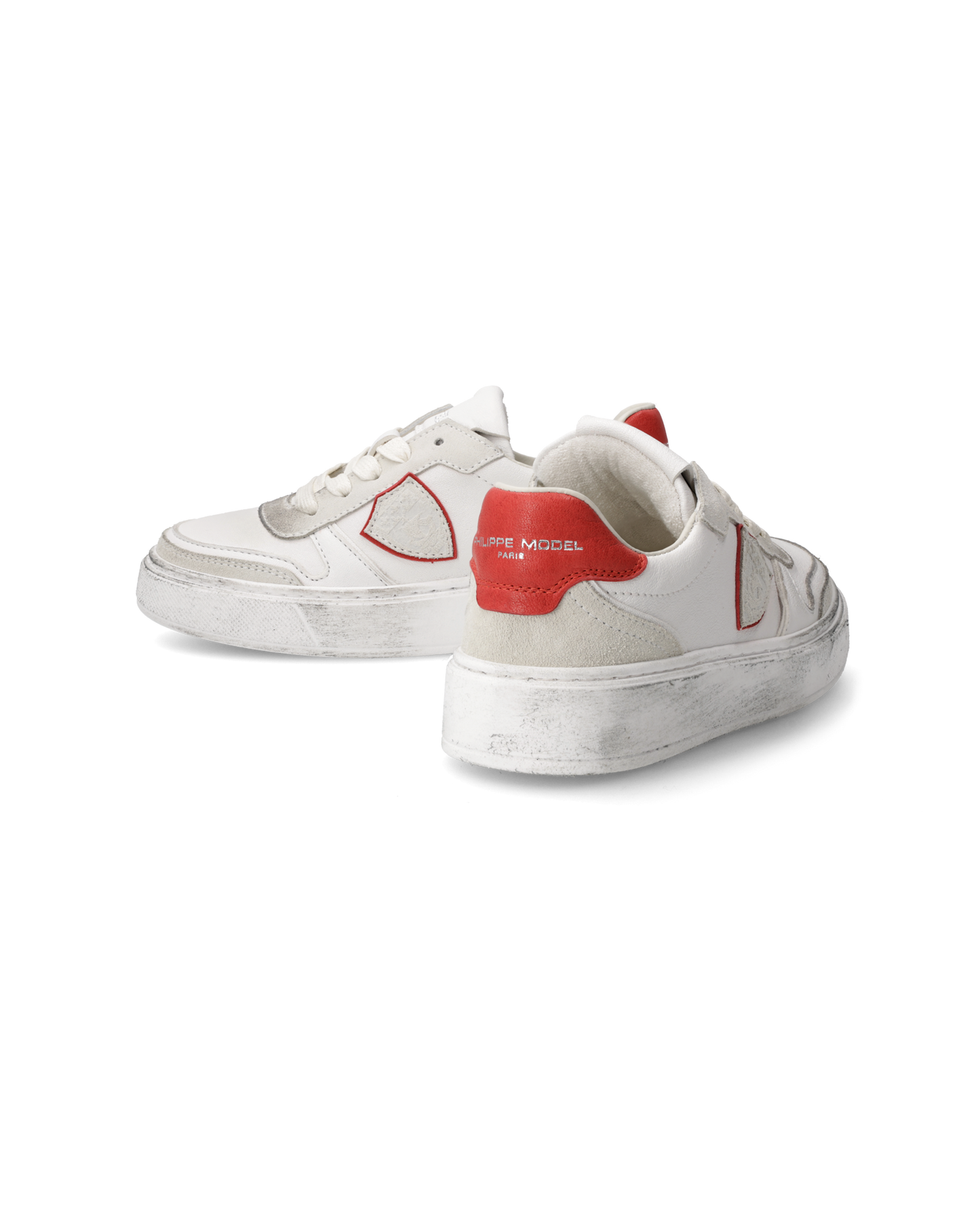 Sneakers Nice Kids, Bianco e Rosso