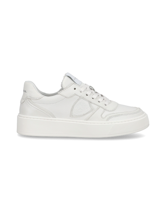 Sneakers basse Nice da Ragazzi in pelle, Bianco