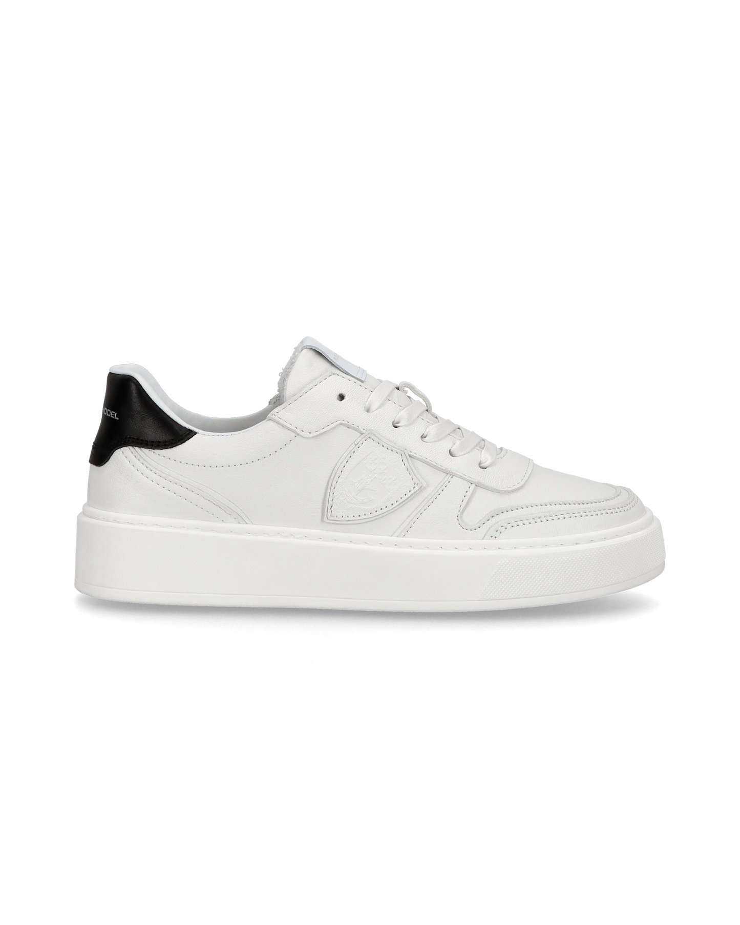 Sneakers Nice da Ragazzi in pelle, Bianco Nero