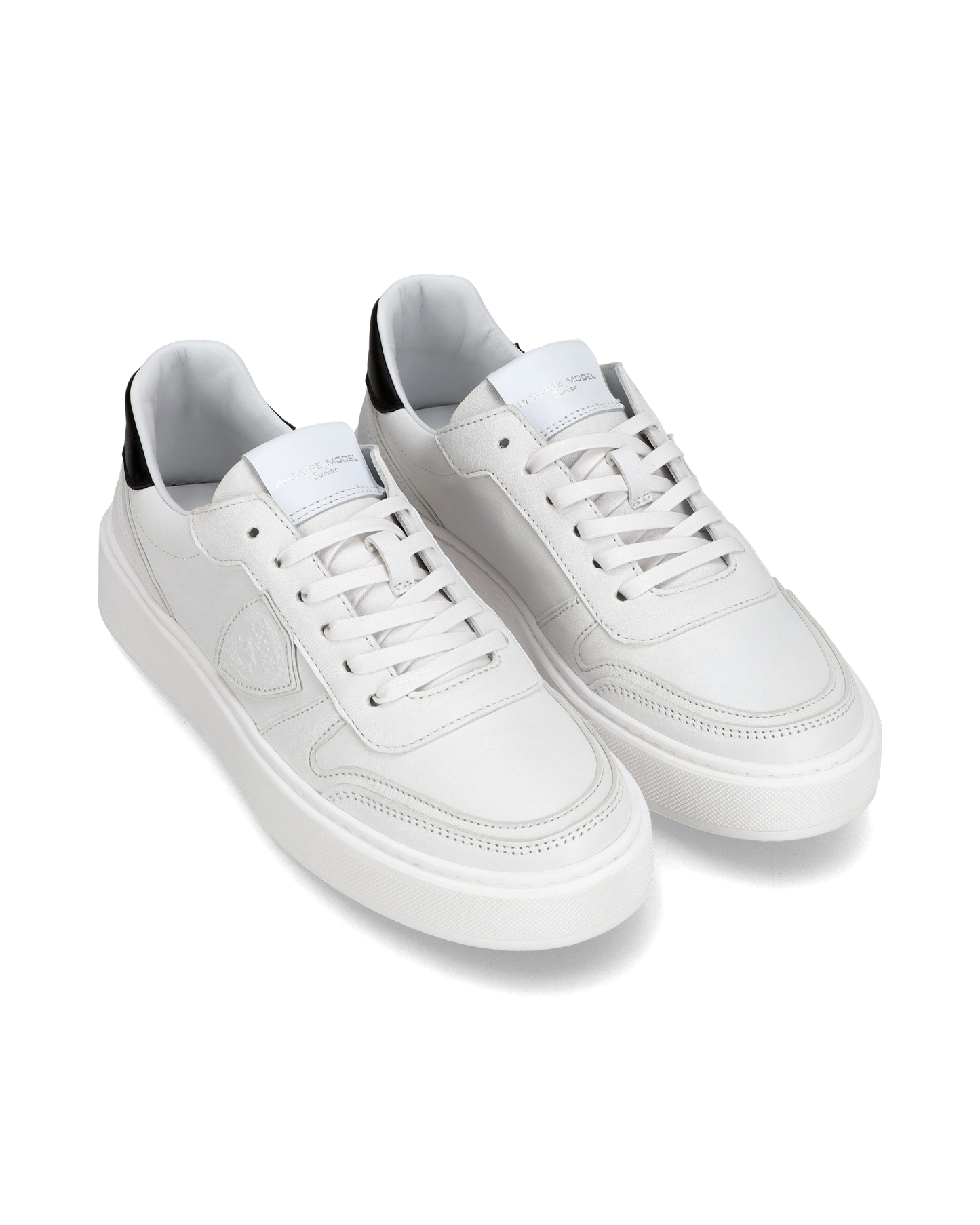 Sneakers Nice da Ragazzi in pelle, Bianco Nero