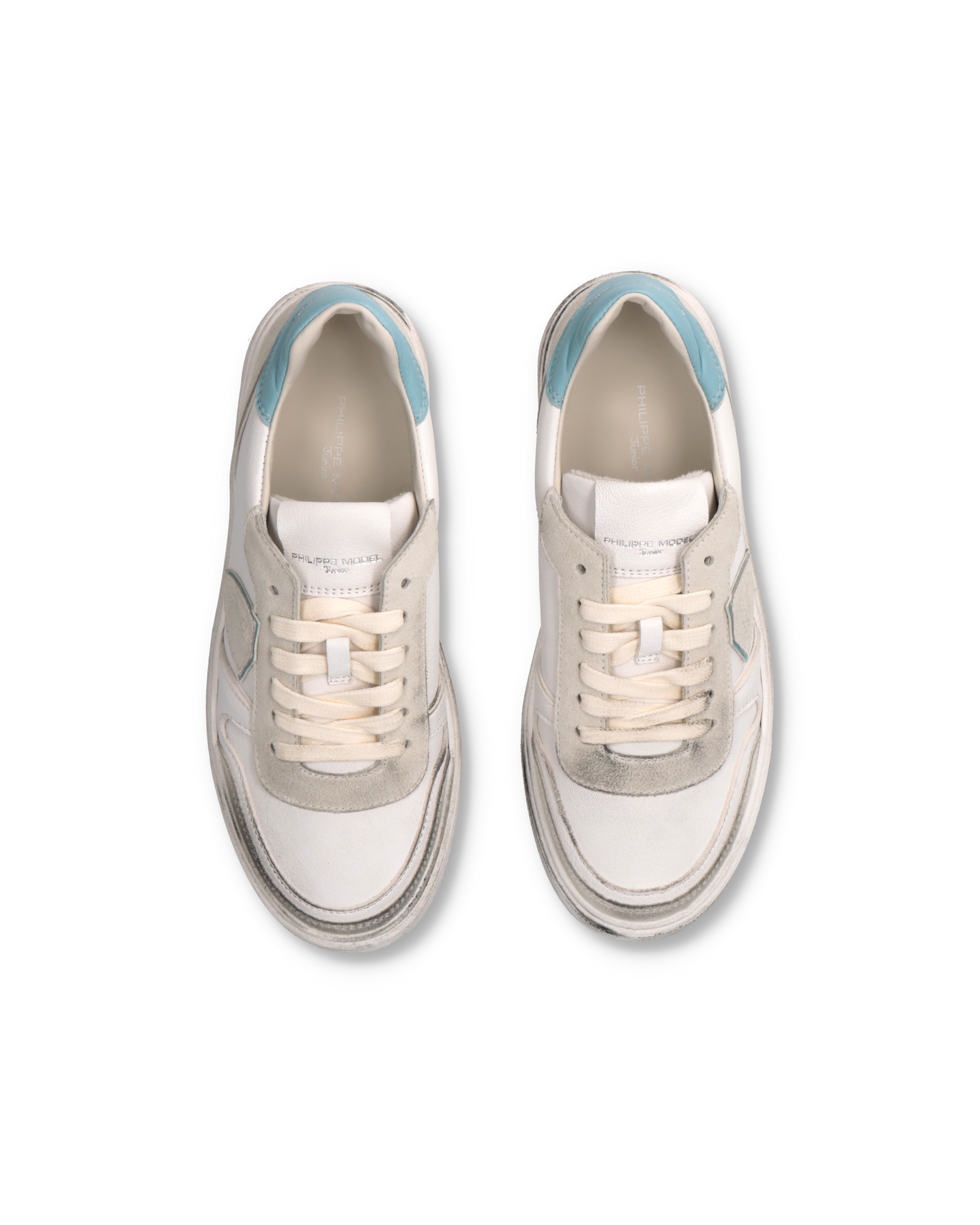 Sneakers Nice Tennis Junior, White Turquoise