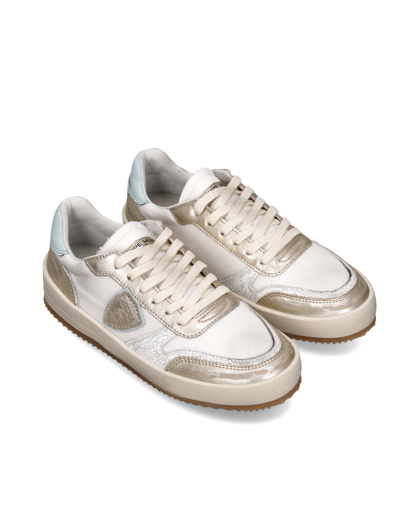 Sneakers Nice Donna, Bianco Verde Aqua 