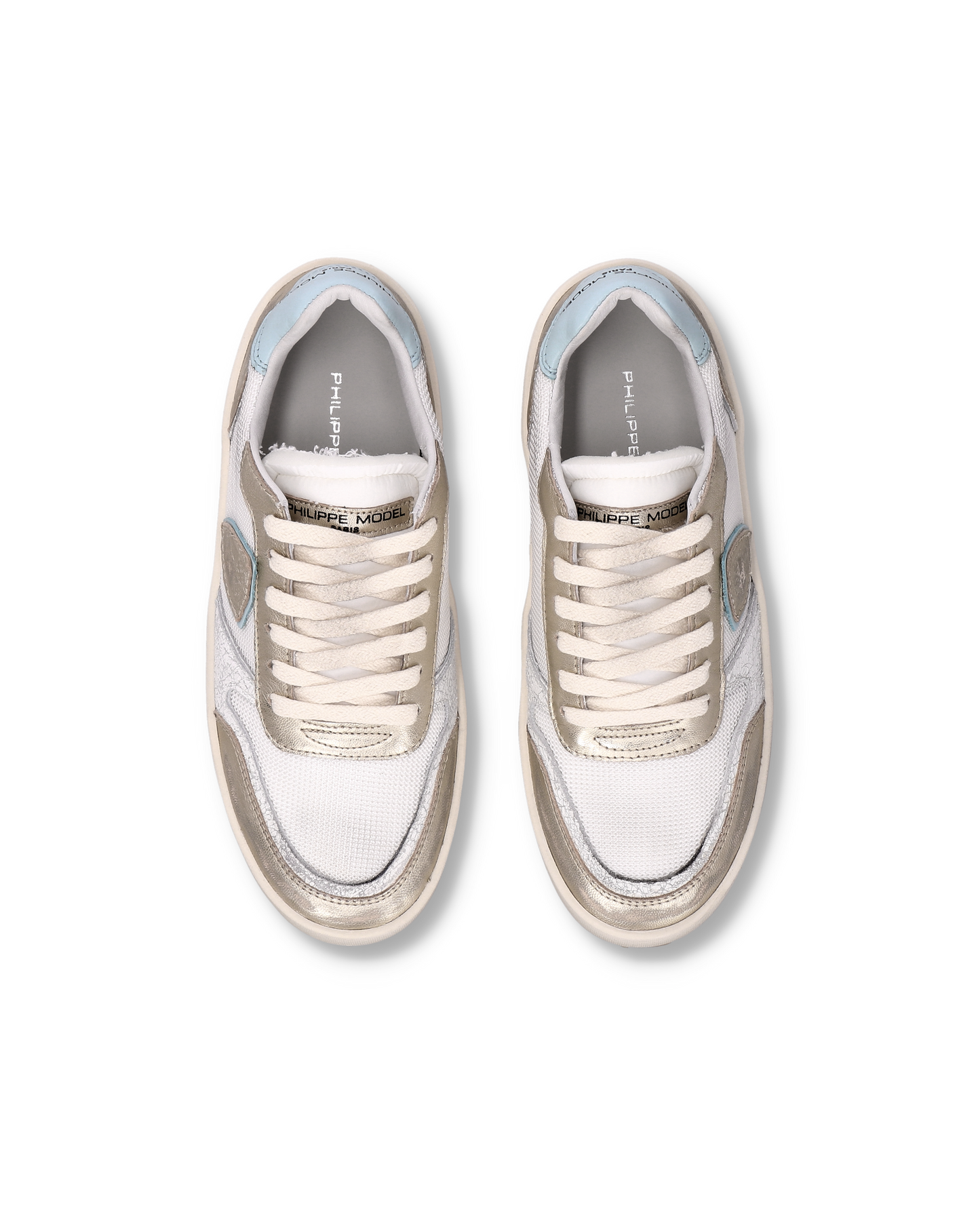 Sneakers Nice Donna, Bianco Verde Aqua 