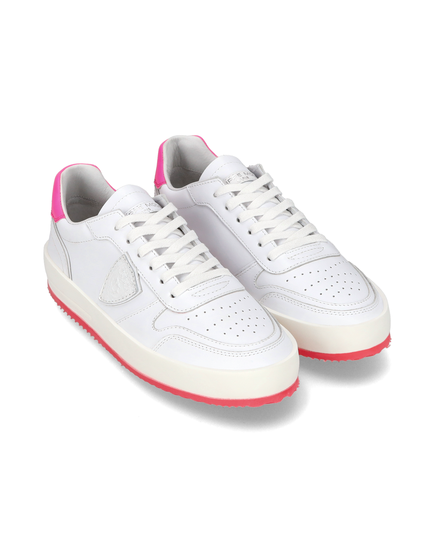 Sneaker bassa Nice donna - bianco e fucsia