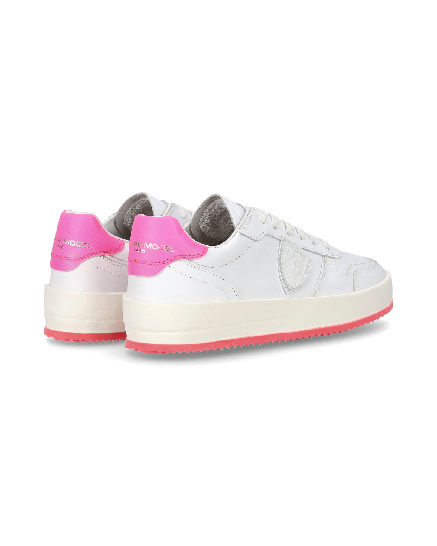 Sneaker bassa Nice donna - bianco e fucsia