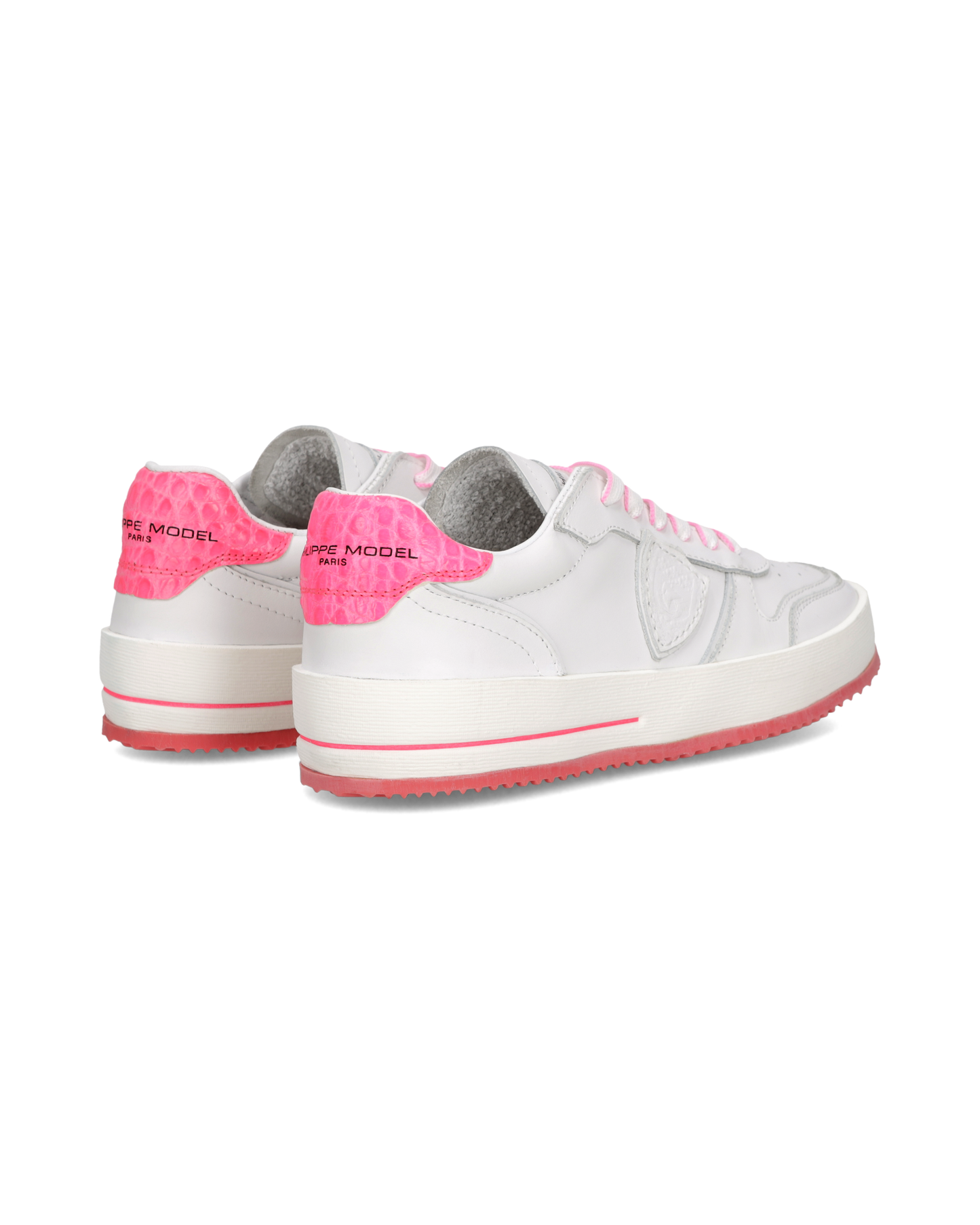 Sneakers Nice Donna, Bianco Fucsia