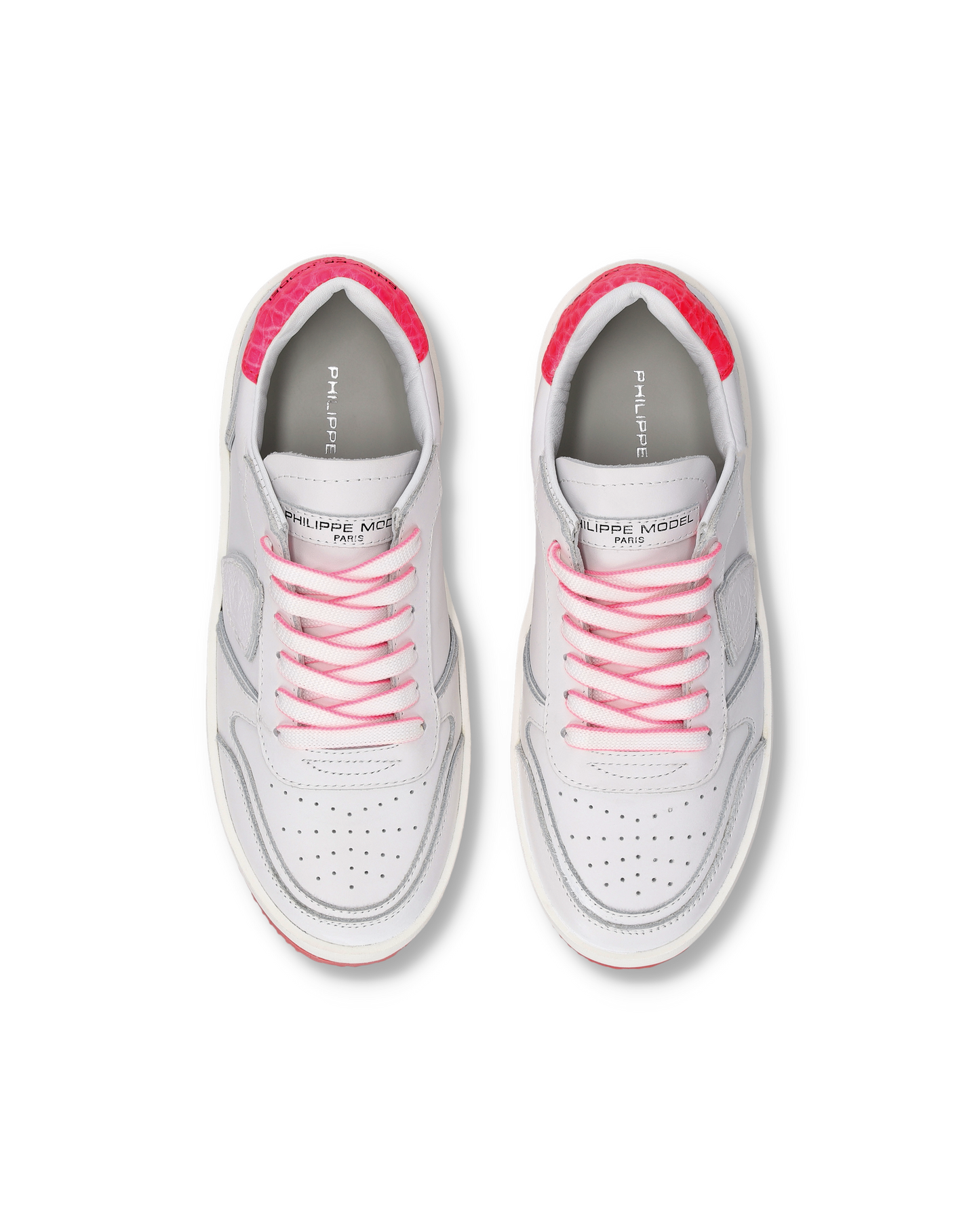 Sneakers Nice Donna, Bianco Fucsia
