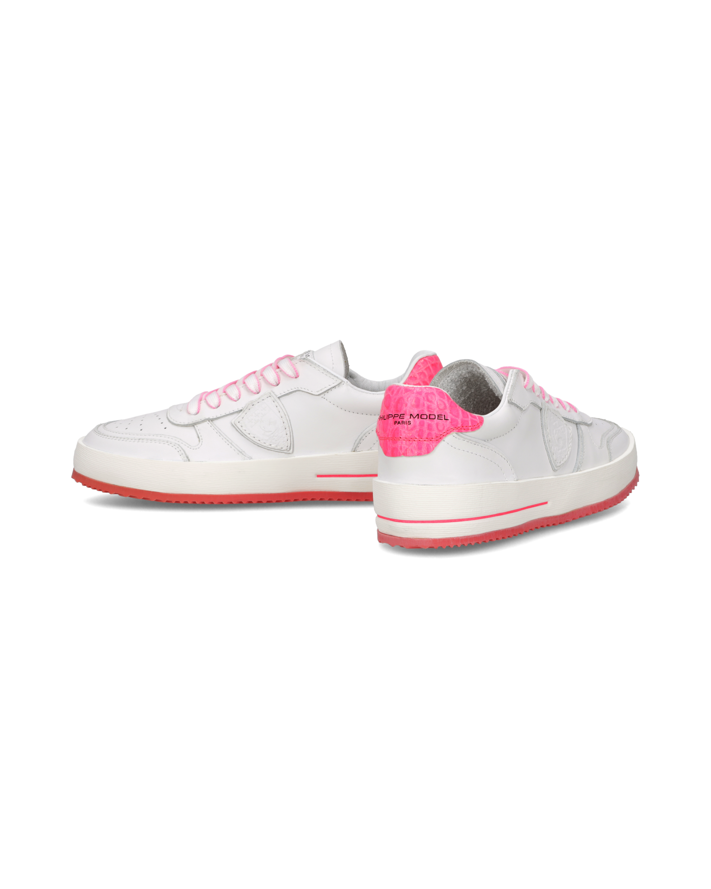 Sneakers Nice Donna, Bianco Fucsia