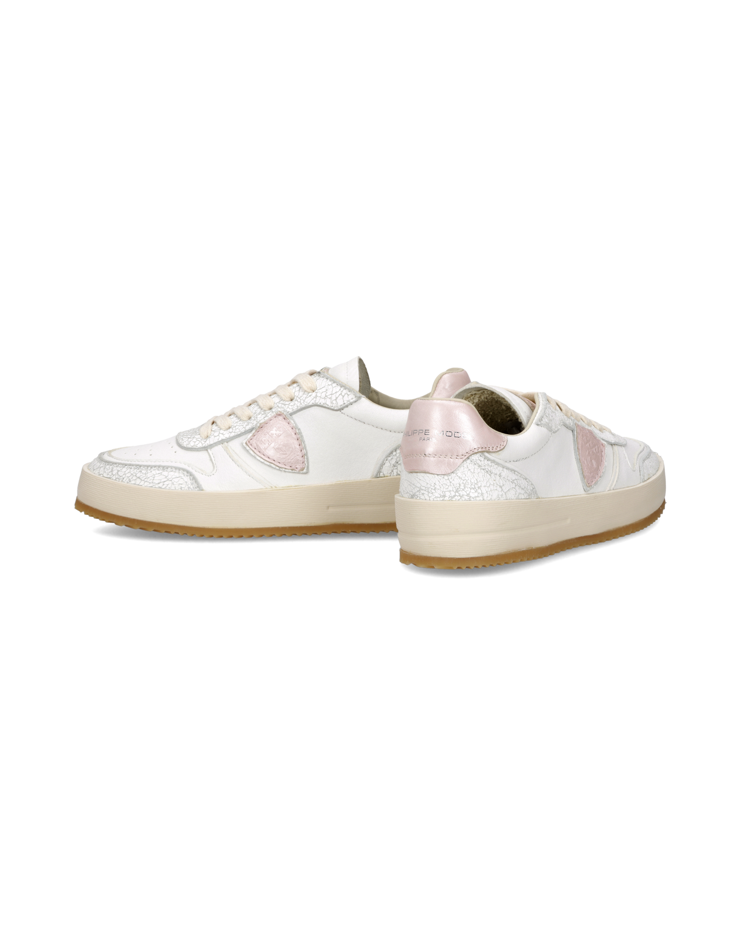 Sneakers Nice Donna, Bianco Rosa