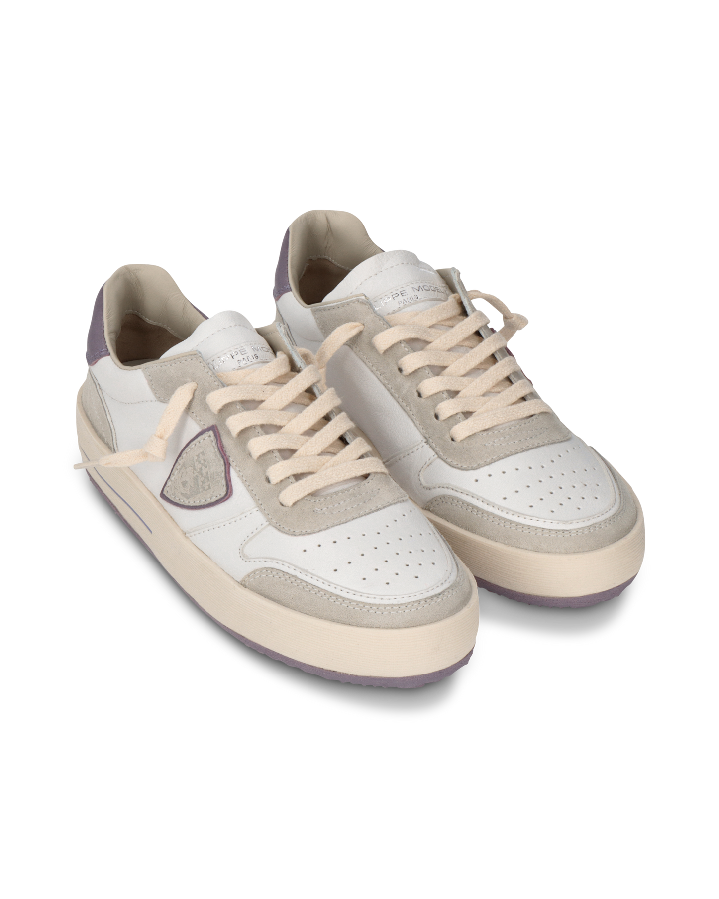 Sneakers Nice Tennis Women, White Violet