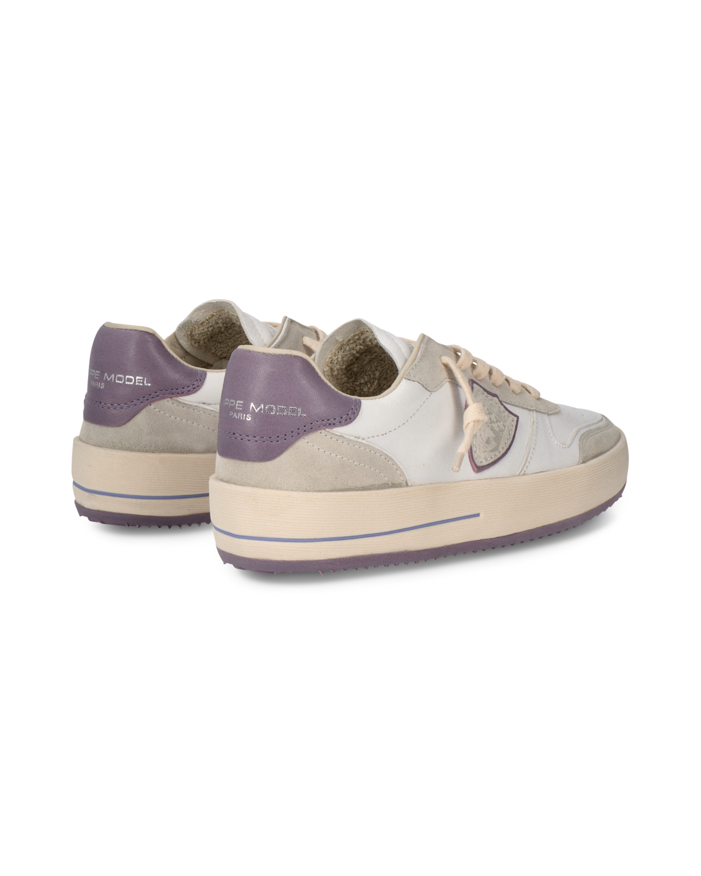 Sneakers Nice Tennis Women, White Violet