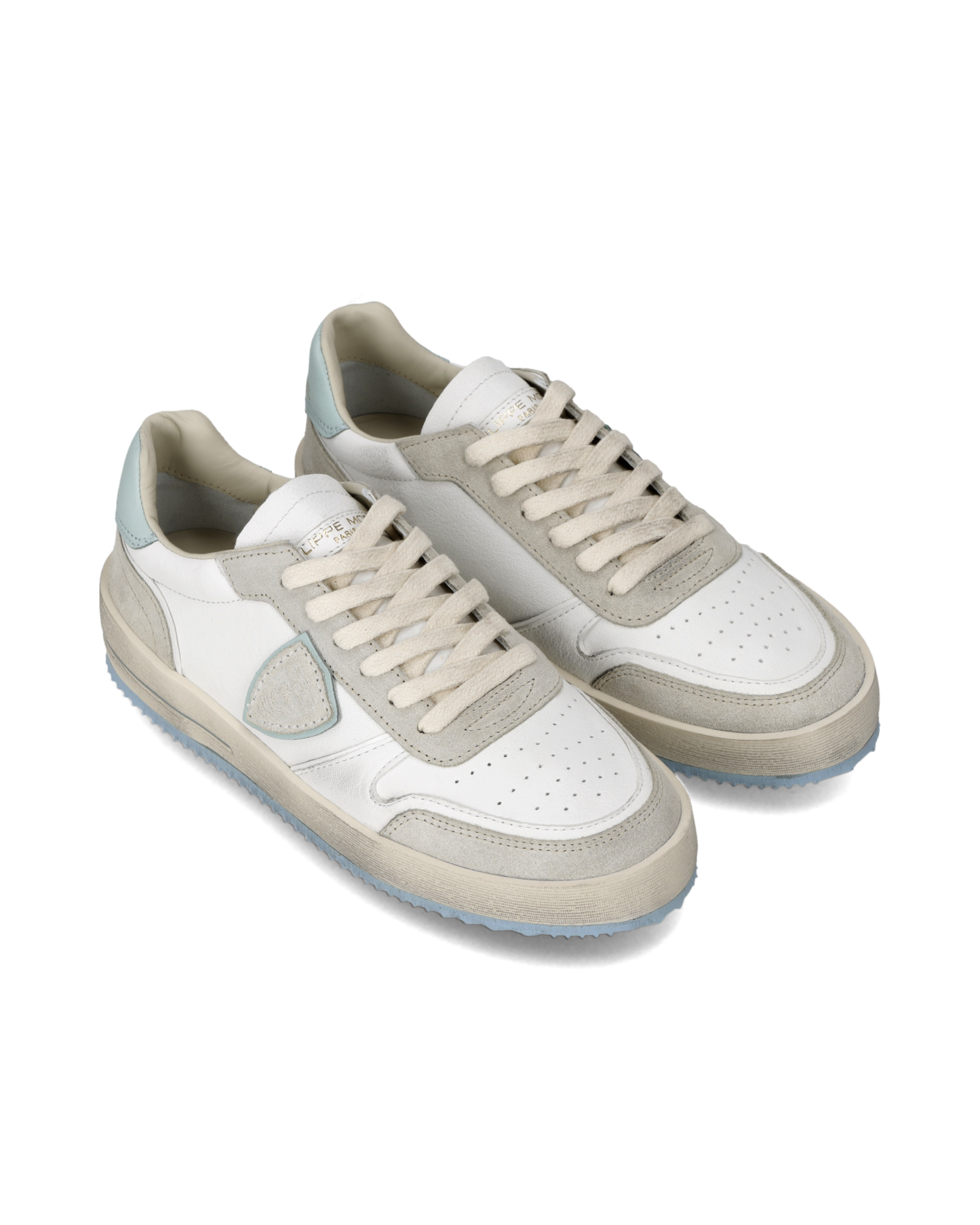 Sneakers Nice Donna, Bianco Azzurro