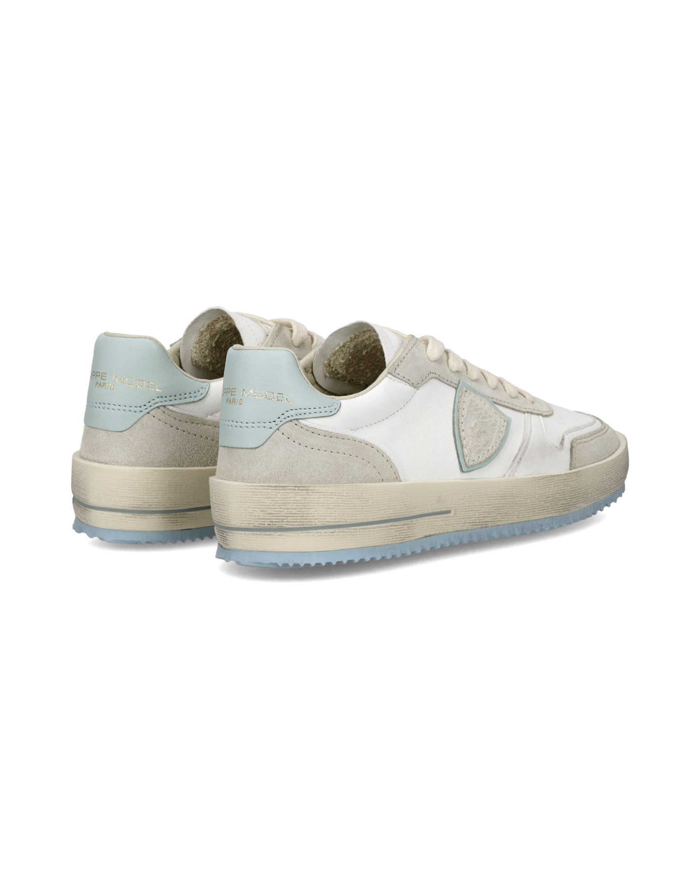 Sneakers Nice Donna, Bianco Azzurro