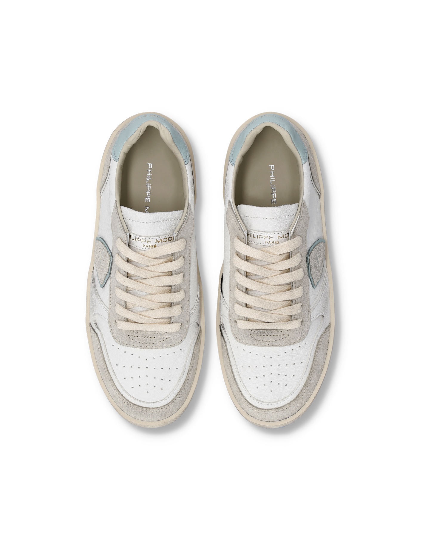 Sneakers Nice Donna, Bianco Azzurro
