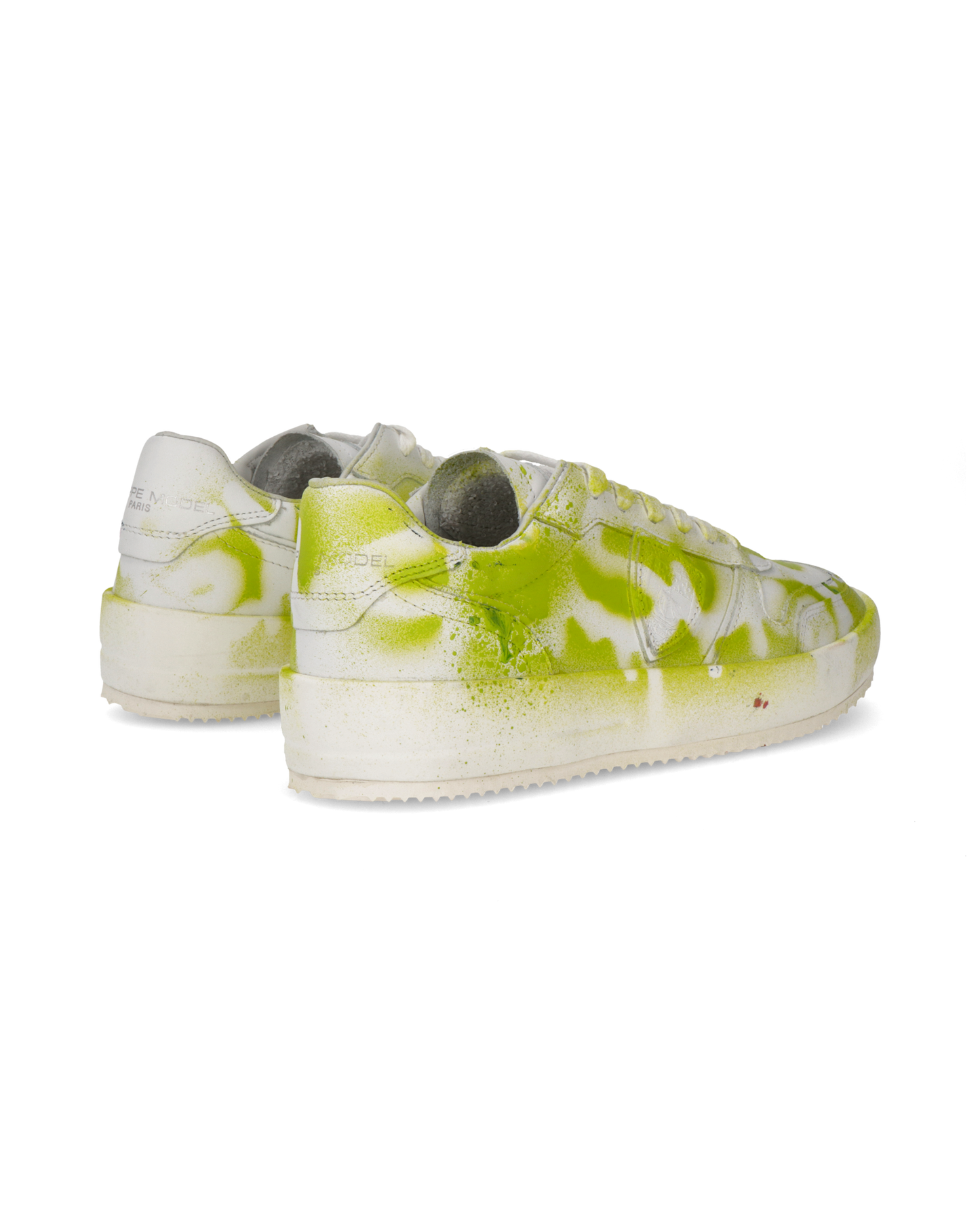 Sneakers Streetwear Nice Women, Leather - Blanc Vert