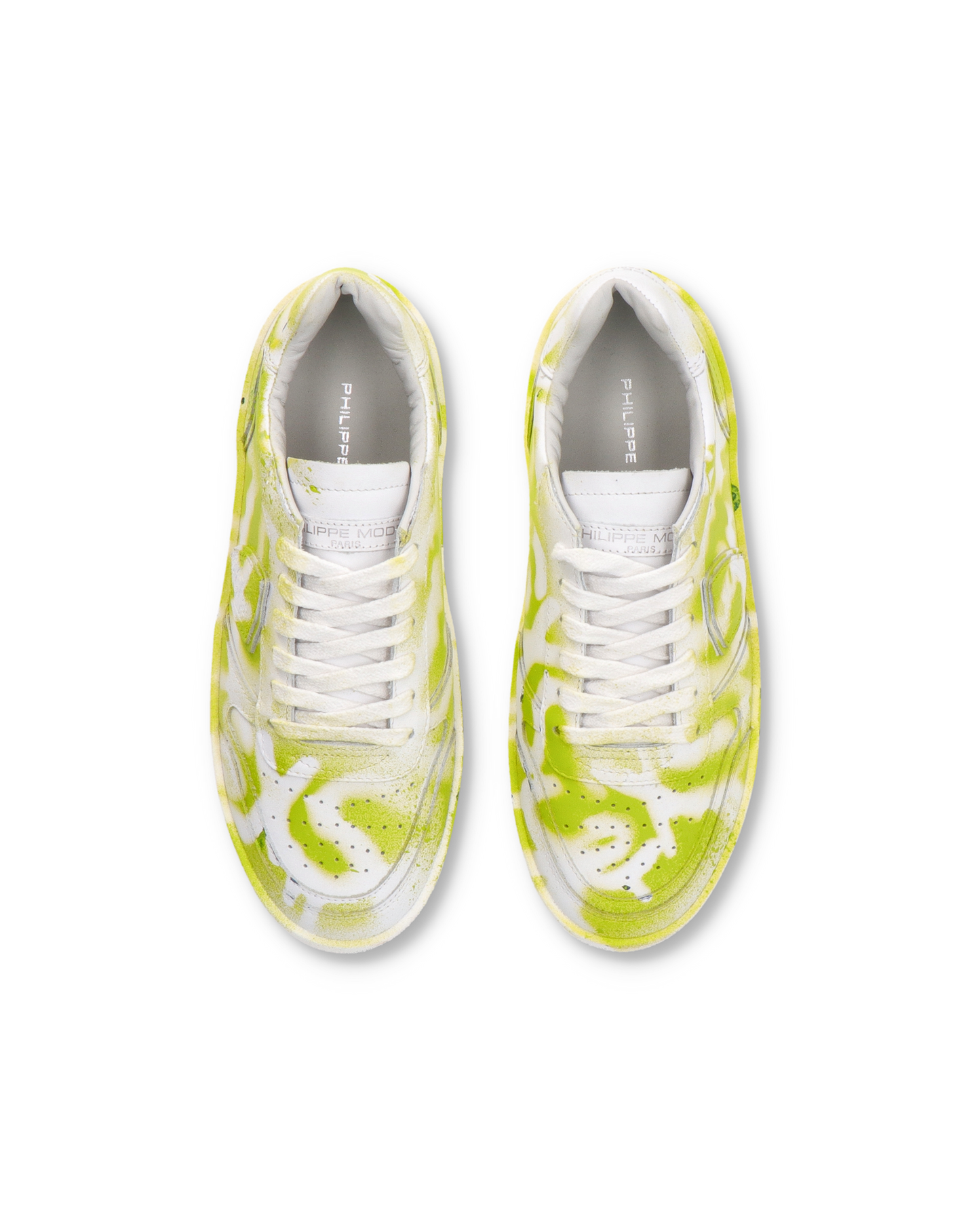 Sneakers Streetwear Nice Women, Leather - Blanc Vert