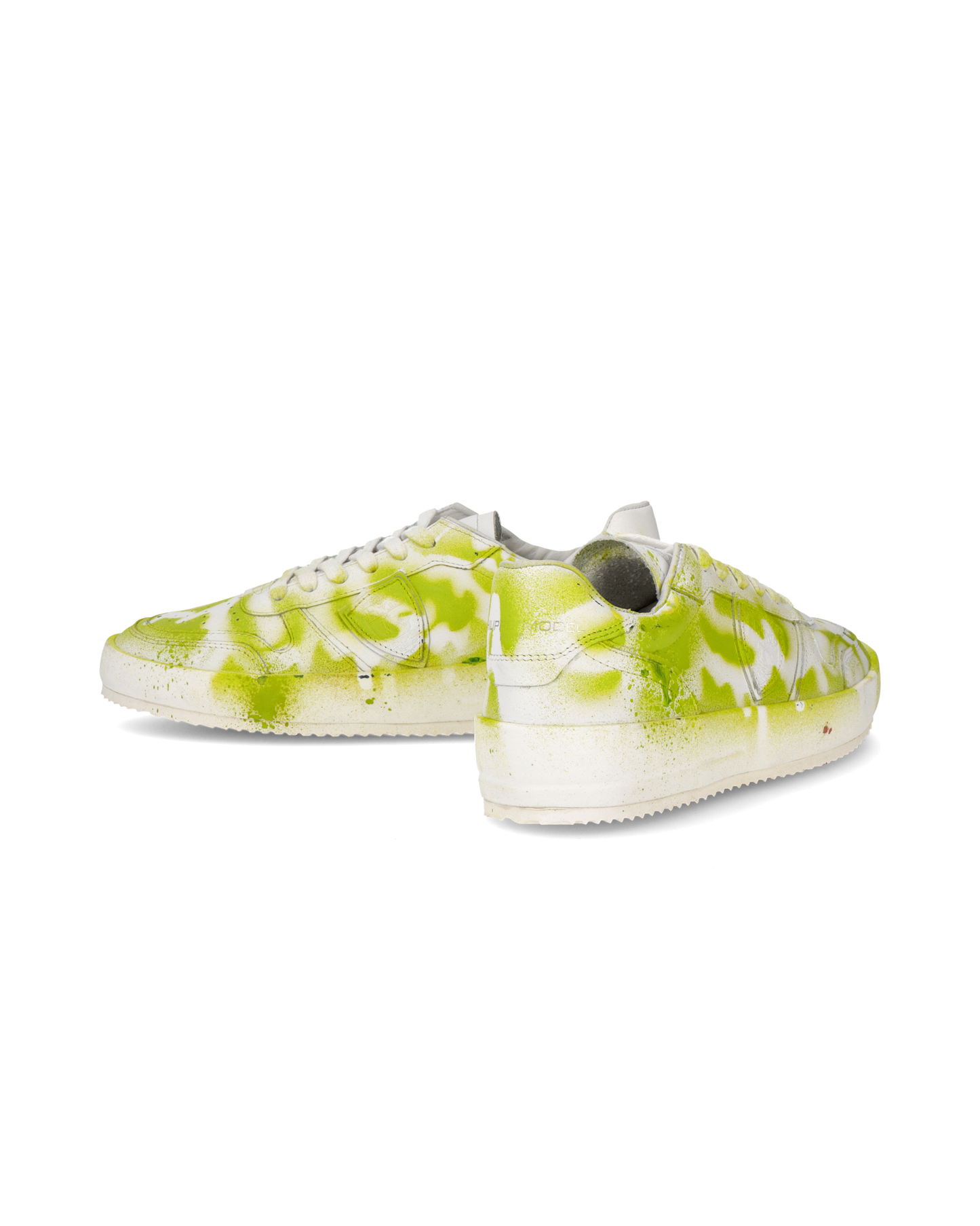 Sneakers Streetwear Nice Women, Leather - Blanc Vert