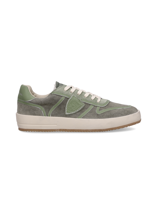 Sneakers Nice Uomo in Canvas, Verde
