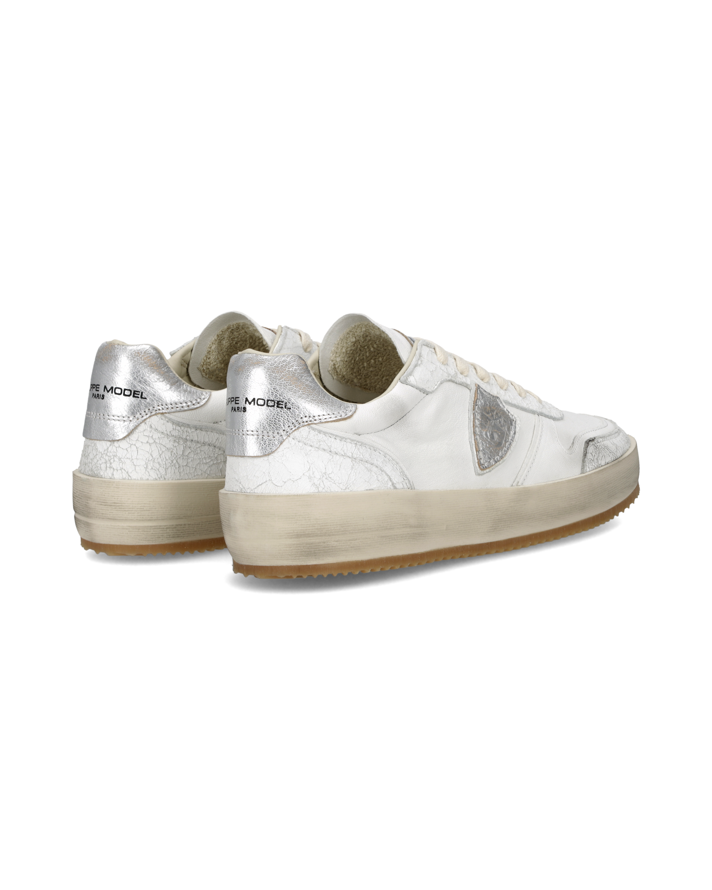Sneakers Nice Tennis Men, White Silver