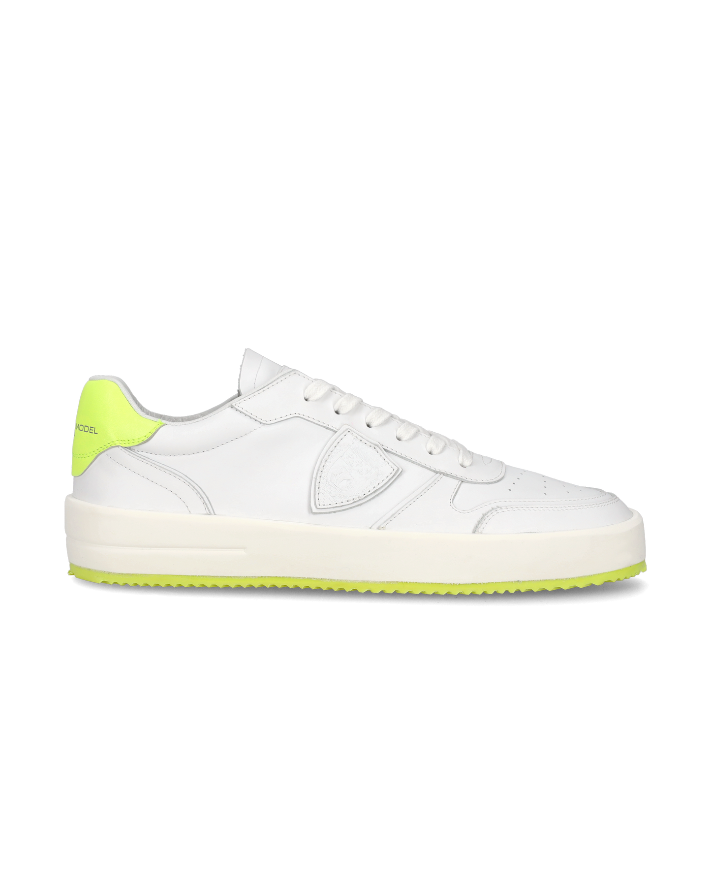 Sneaker bassa Nice uomo - bianco e giallo fluo