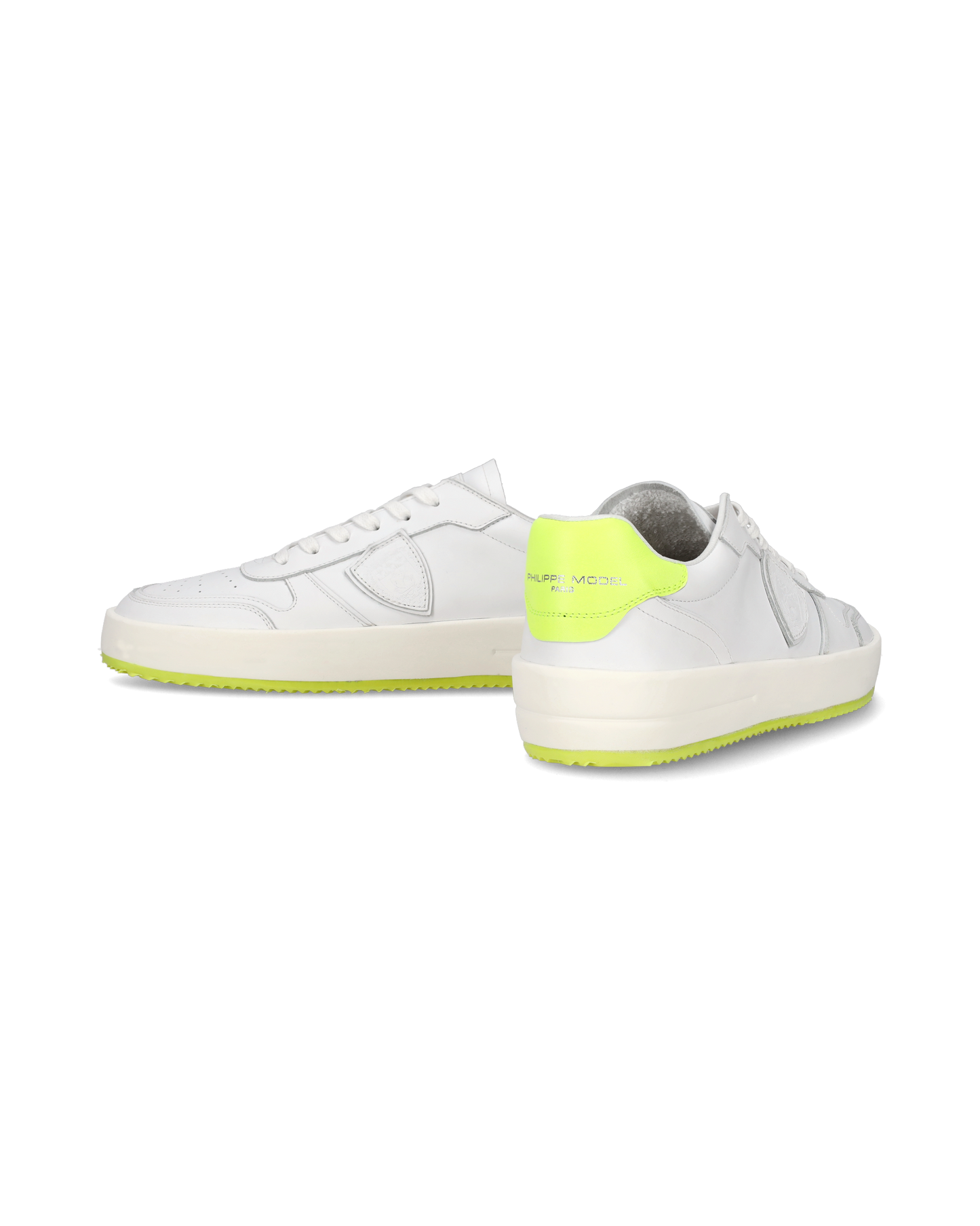 Sneaker bassa Nice uomo - bianco e giallo fluo