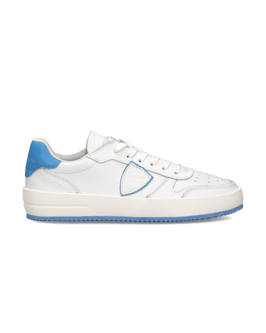 Sneakers Nice Tennis Men, White Light Blue